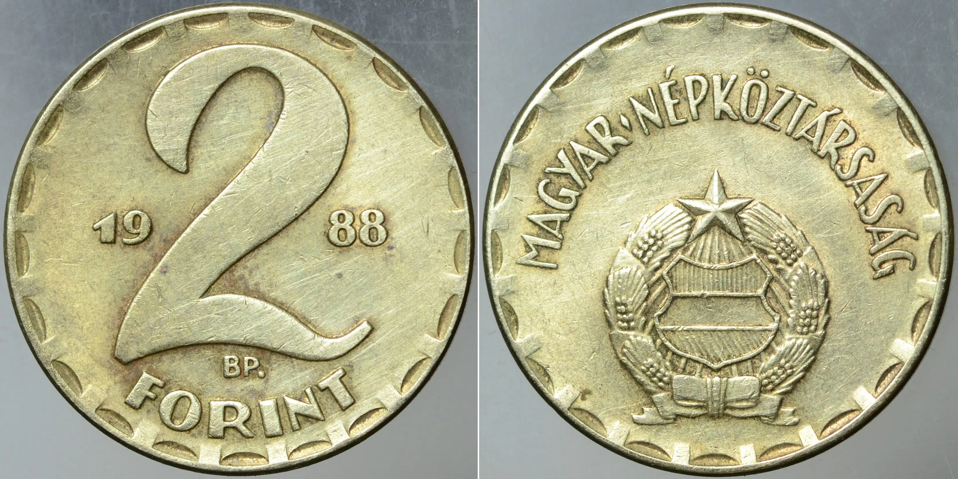 MACARİSTAN 2 FORİNT 1988.