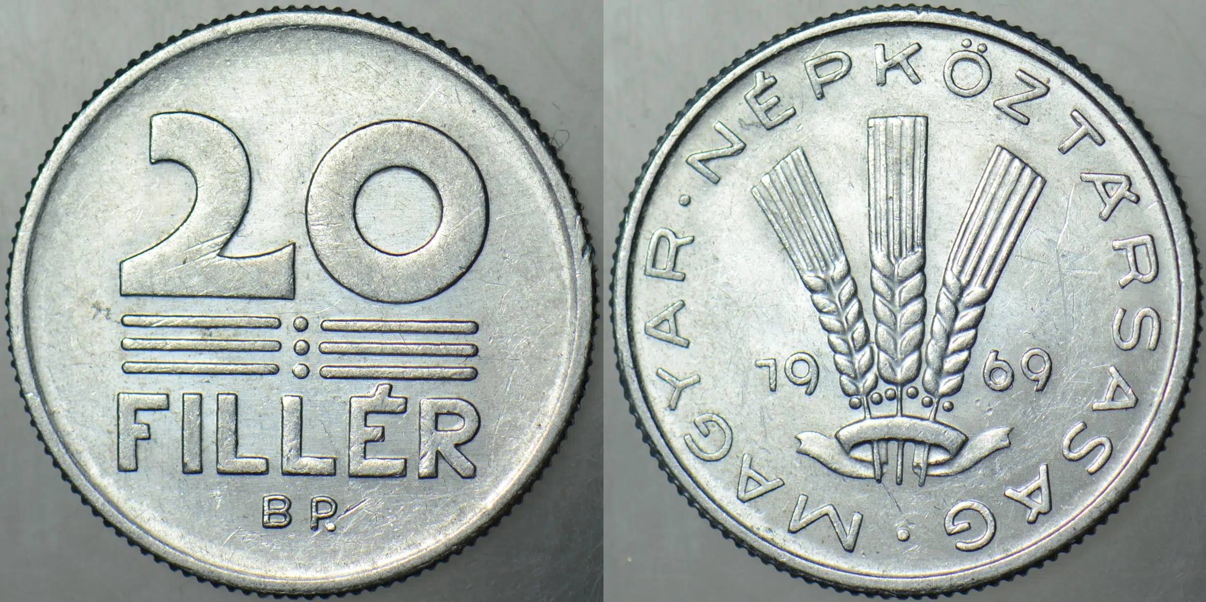 MACARİSTAN 20 FİLLER 1969 ÇİLALTI.