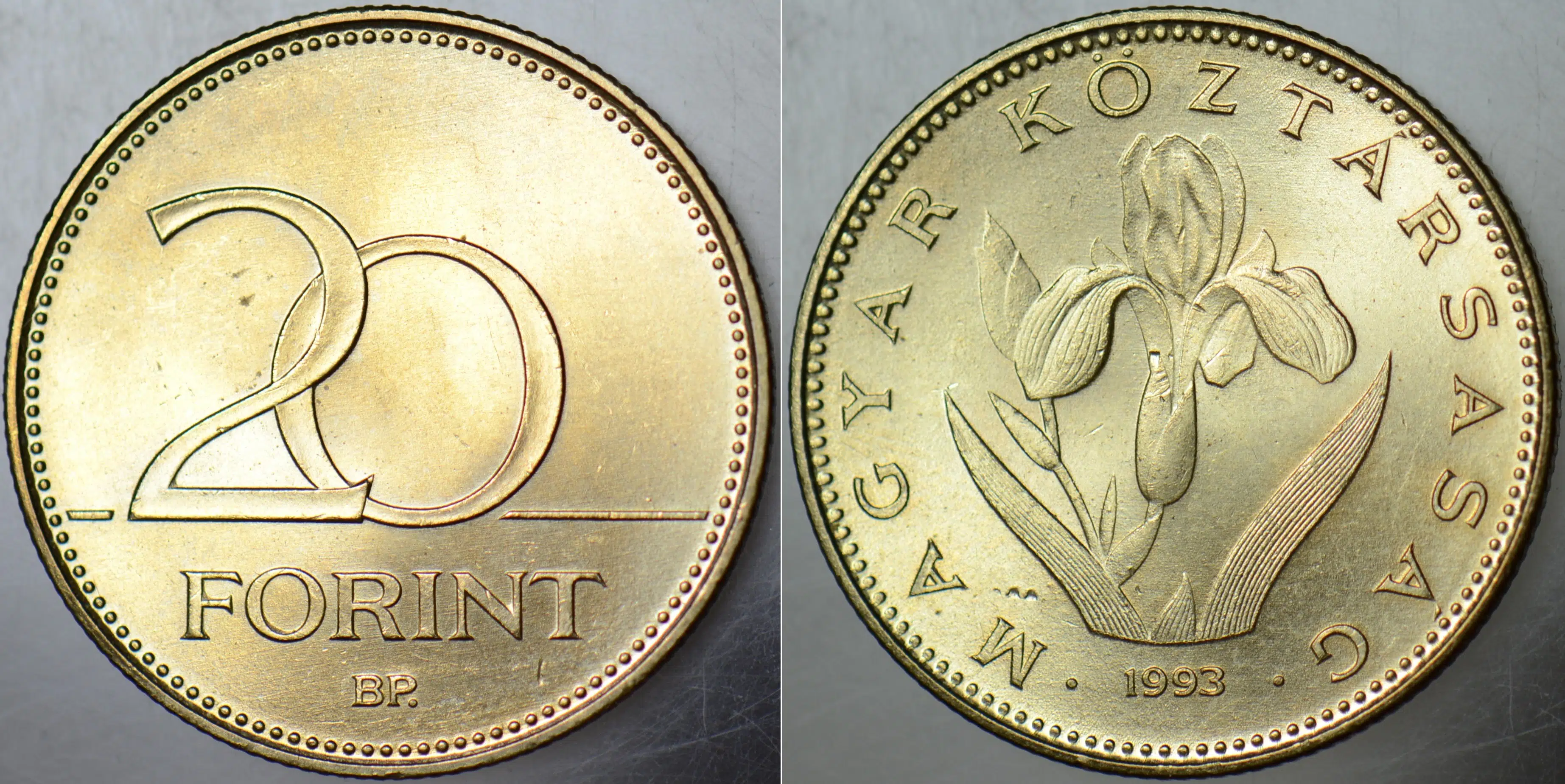 MACARİSTAN 20 FORİNT 1993 ÇİL KONDİSYON.