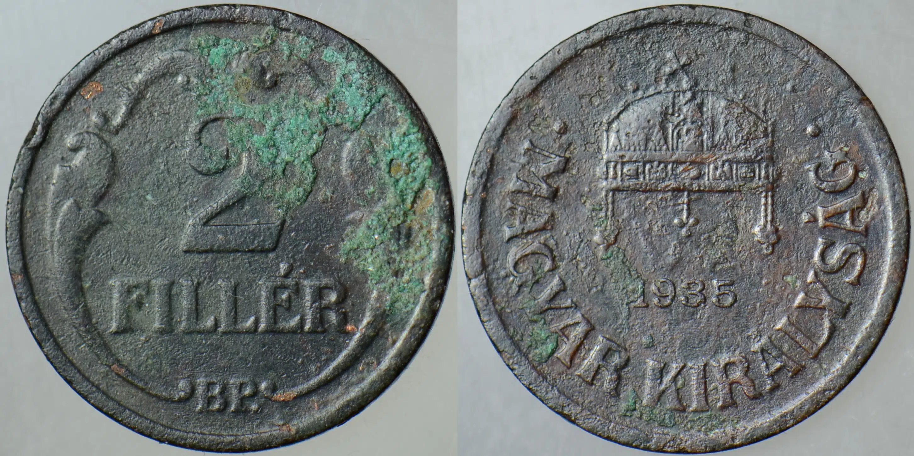 MACARİSTAN KRALLIĞI 2 FİLLER 1935.