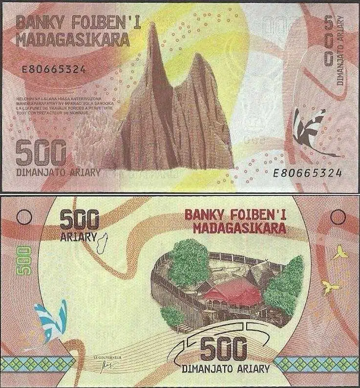 MADAGASKAR 500 ARİARY 2017 ÇİL KONDİSYON.