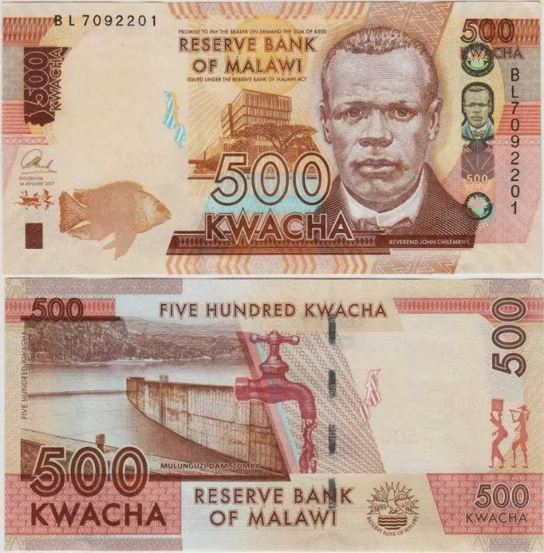 MALAVİ 500 KWACHA 2017 ÇİL KONDİSYON.