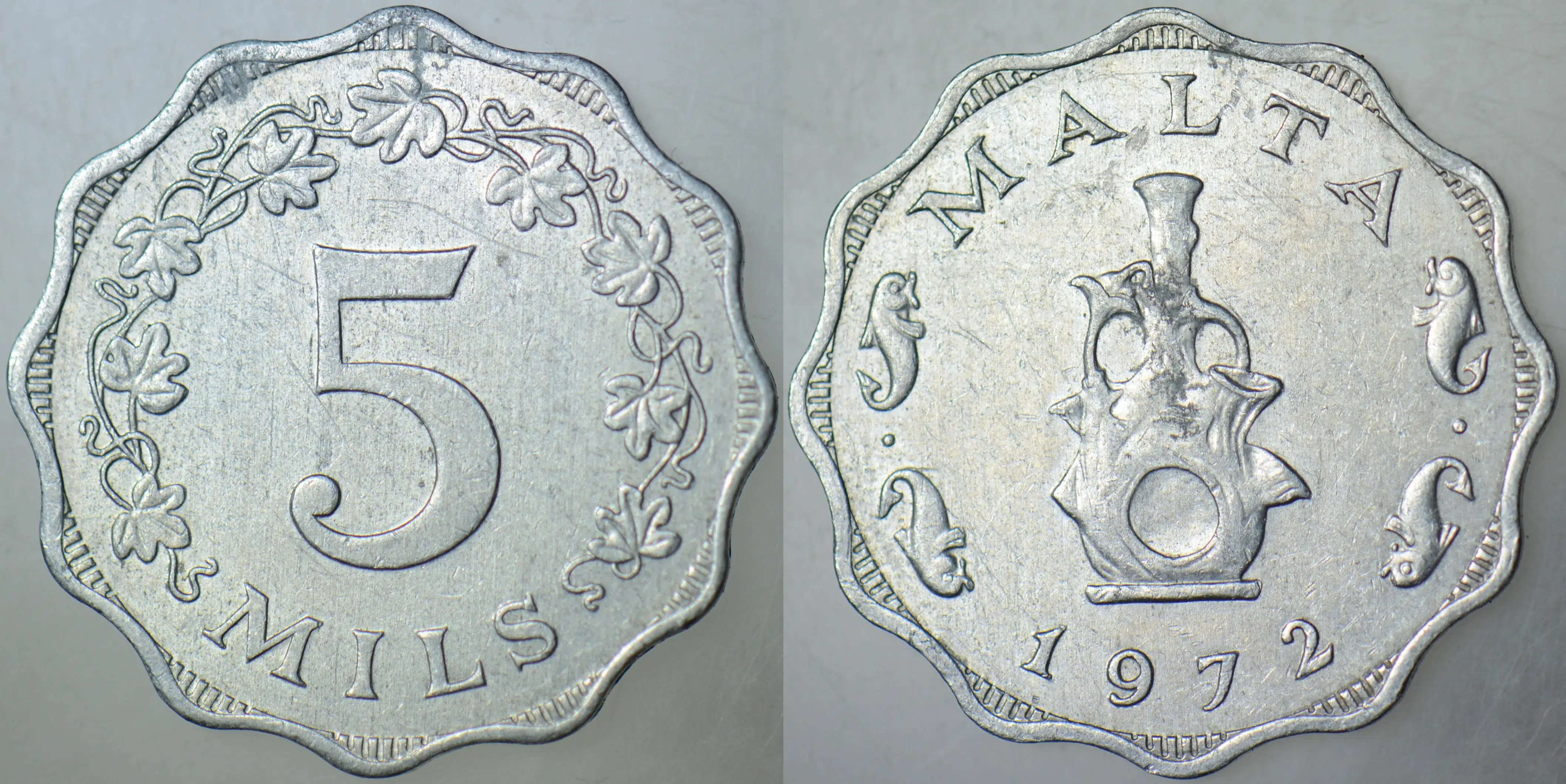 MALTA 5 MİL 1972.
