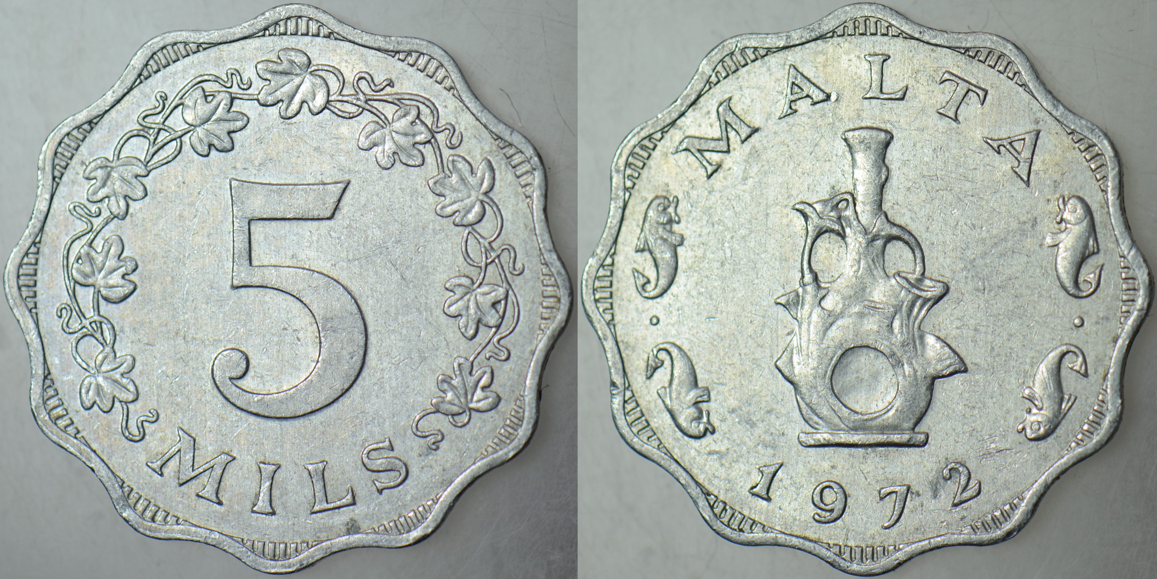 MALTA 5 MİL 1972.