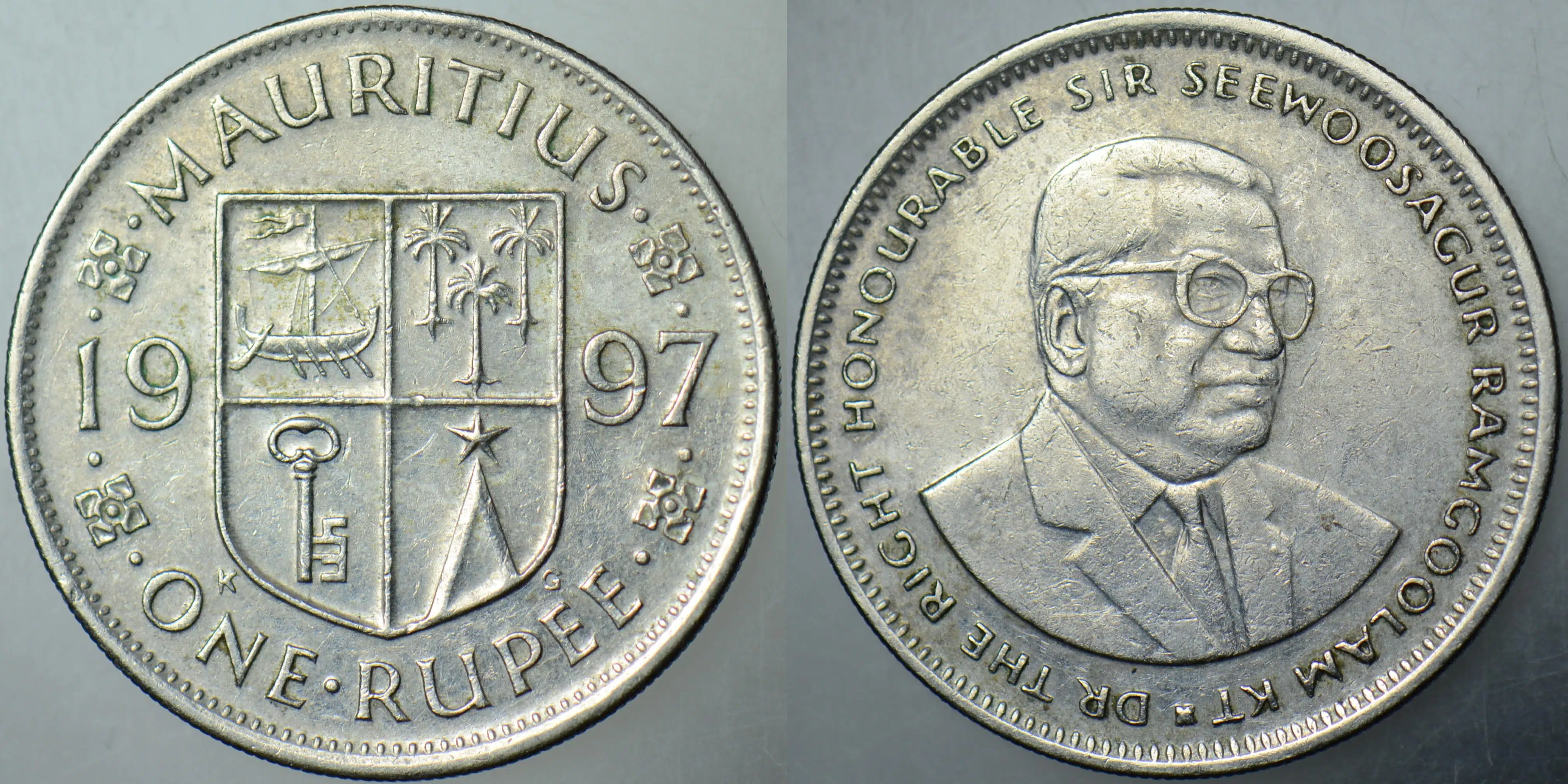 MAURITIUS 1 RUPİ 1997. 26,5 mm