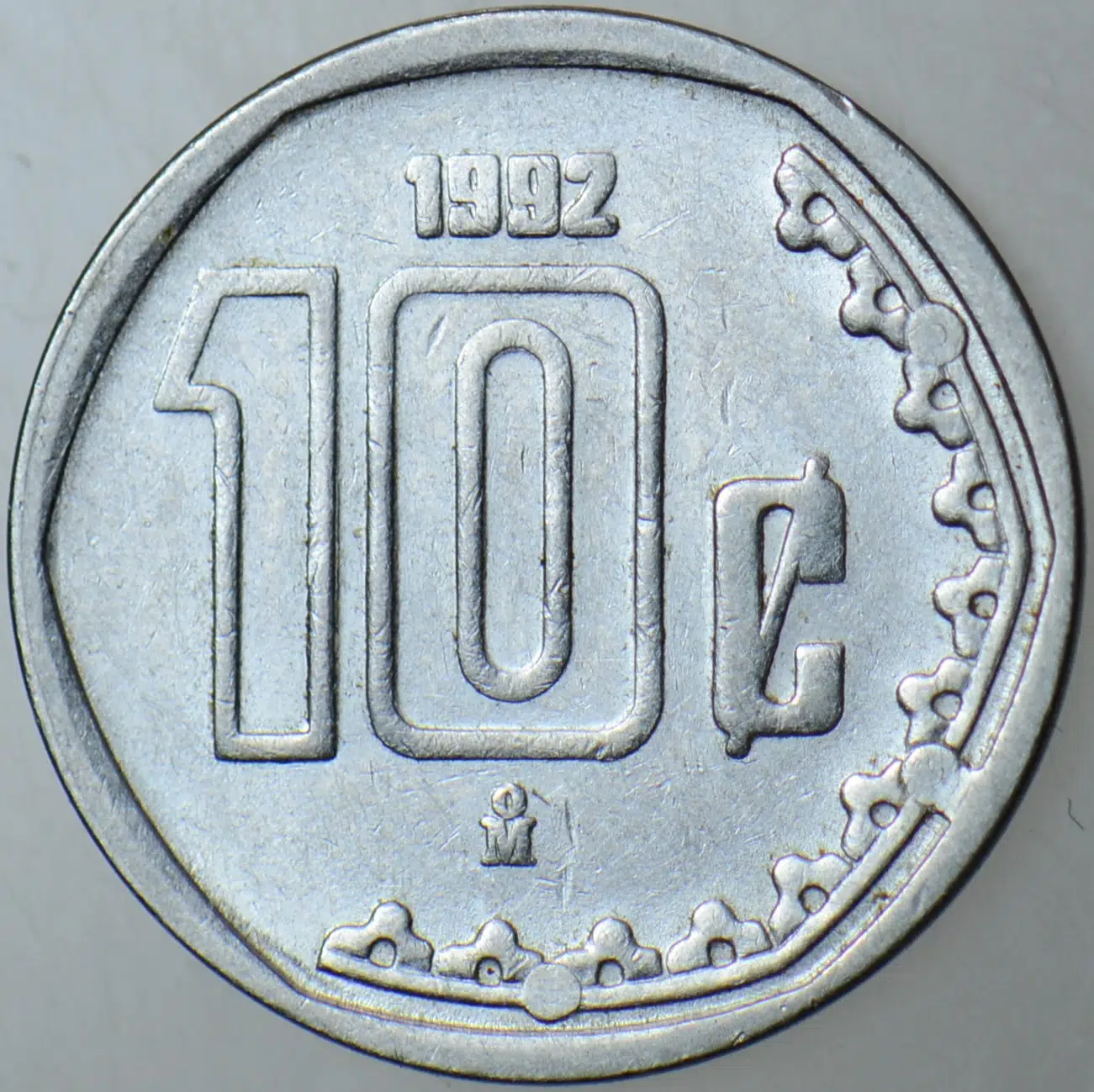 MEKSİKA 10 CENTAVOS 1992 BASILDIĞI İLK YIL.