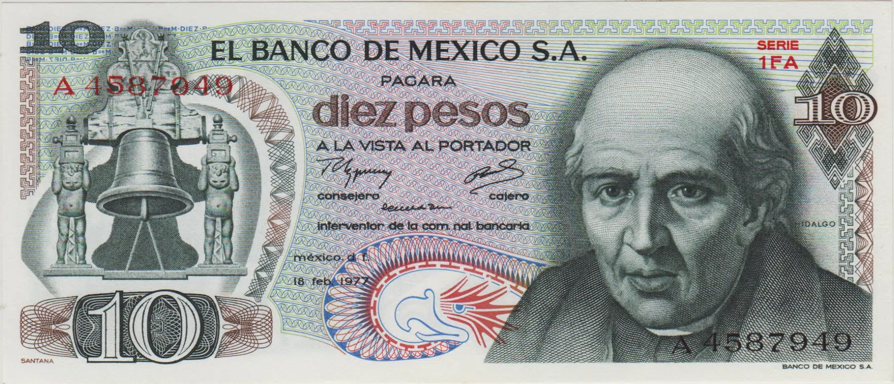MEKSİKA 10 PESO 1977 ÇİL.