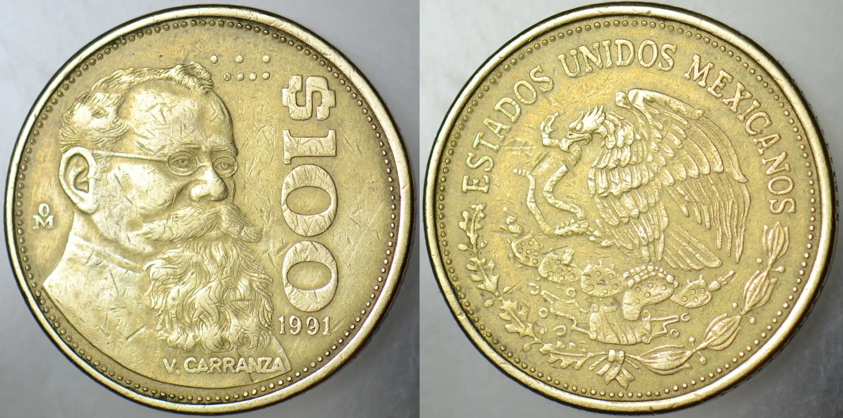 MEKSİKA 100 PESO 1991.