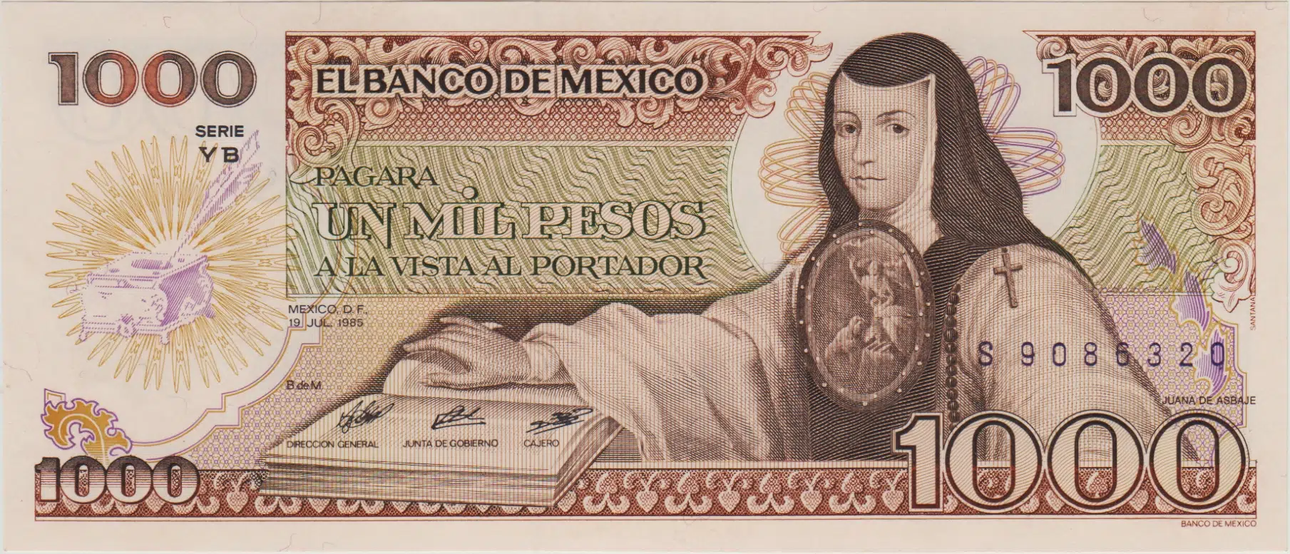 MEKSİKA 1000 PESO 1985 ÇİL.