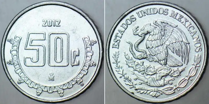 MEKSİKA 50 CENTAVOS 2012.