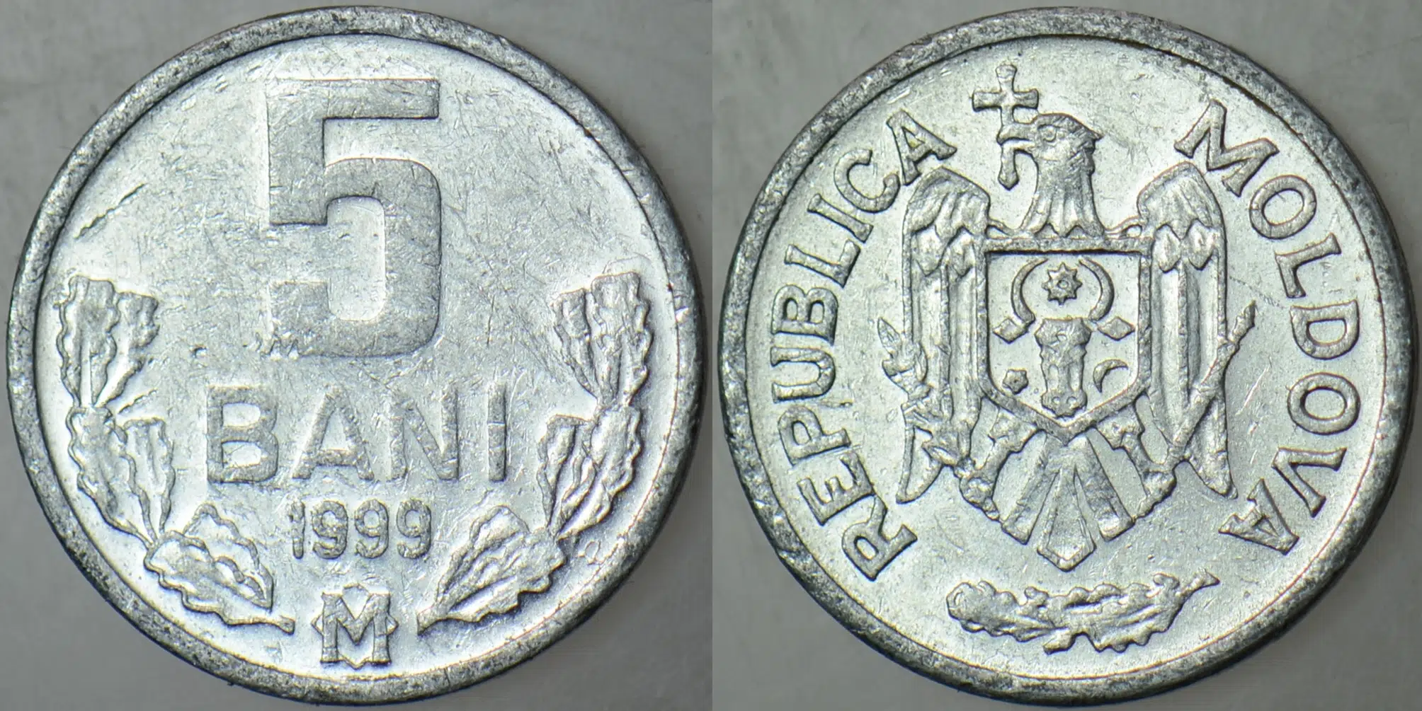 MOLDOVA 5 BANI 1999.