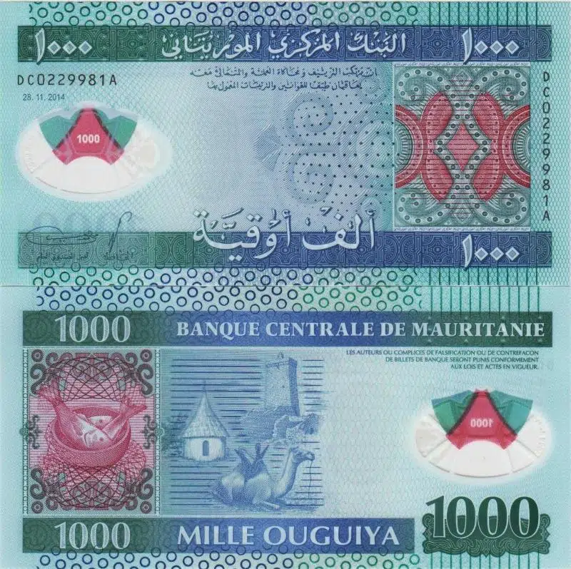 MORİTANYA 1000 OUGUIYA 2014 POLYMER. ÇİL KONDİSYON.