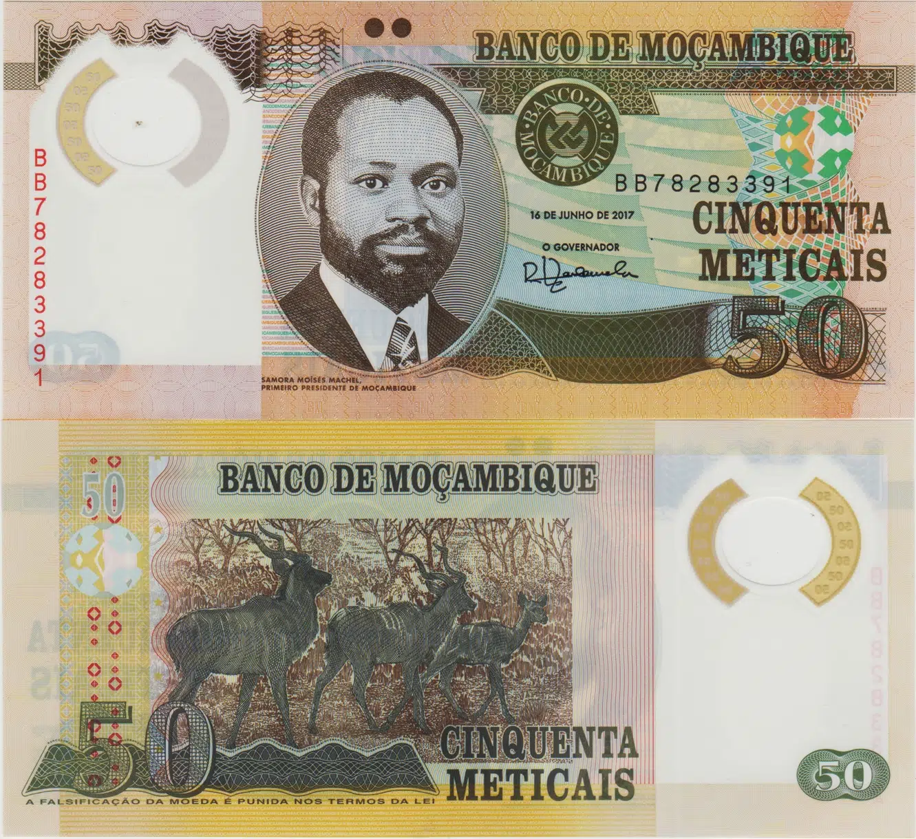 MOZAMBİK 50 METICAIS 2017