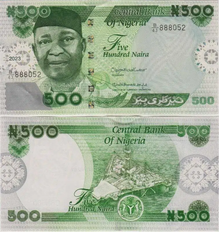 NİJERYA 500 NAİRA 2023 ÇİL KONDİSYON.