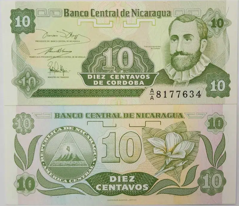 NİKARAGUA 10 CENTAVOS 1991 ÇİL KONDİSYON.