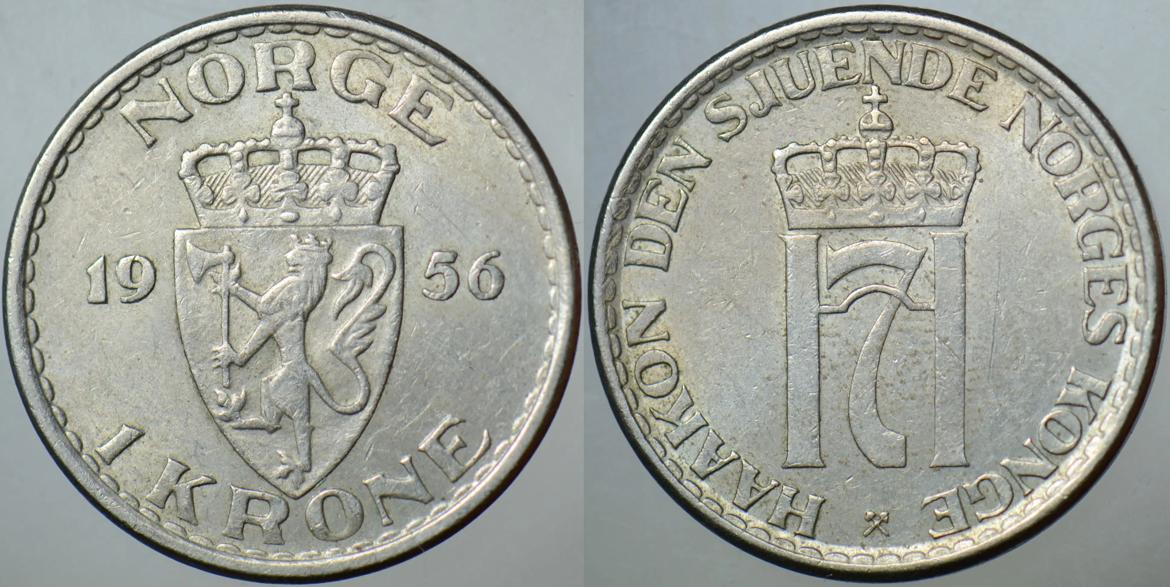 NORVEÇ 1 KRON 1956 ÇİLALTI.