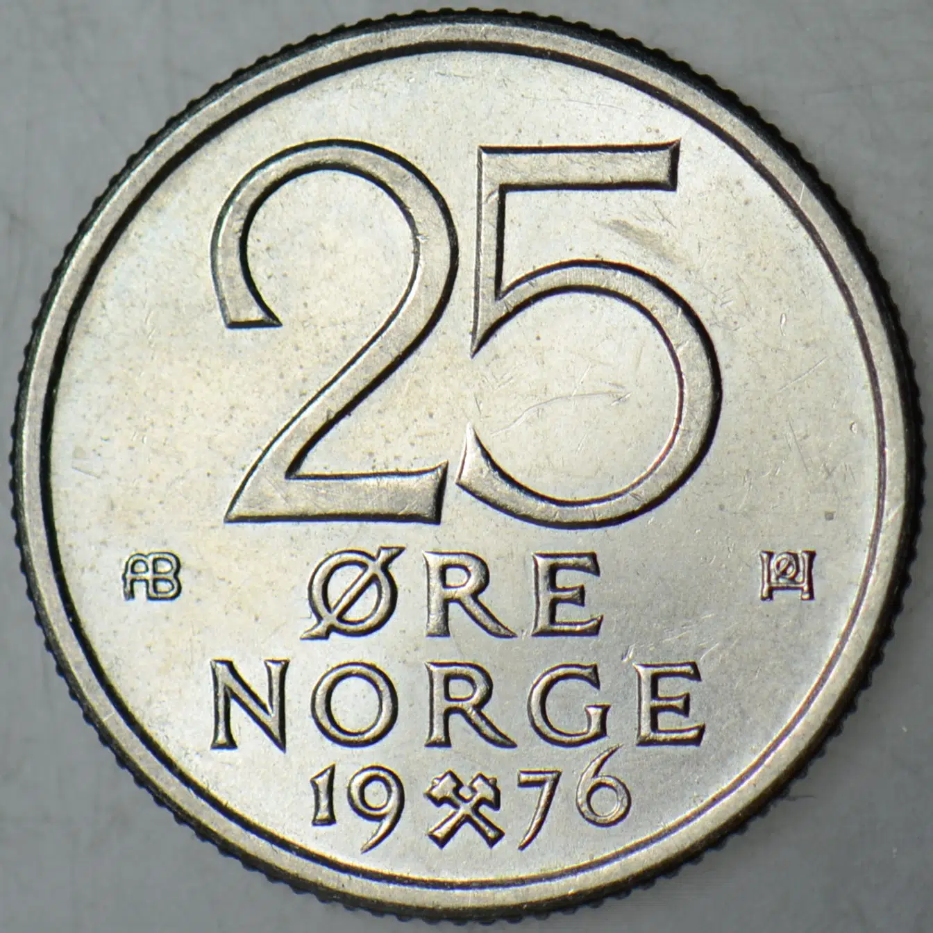 NORVEÇ 25 ÖRE 1976 ÇİLALTI.