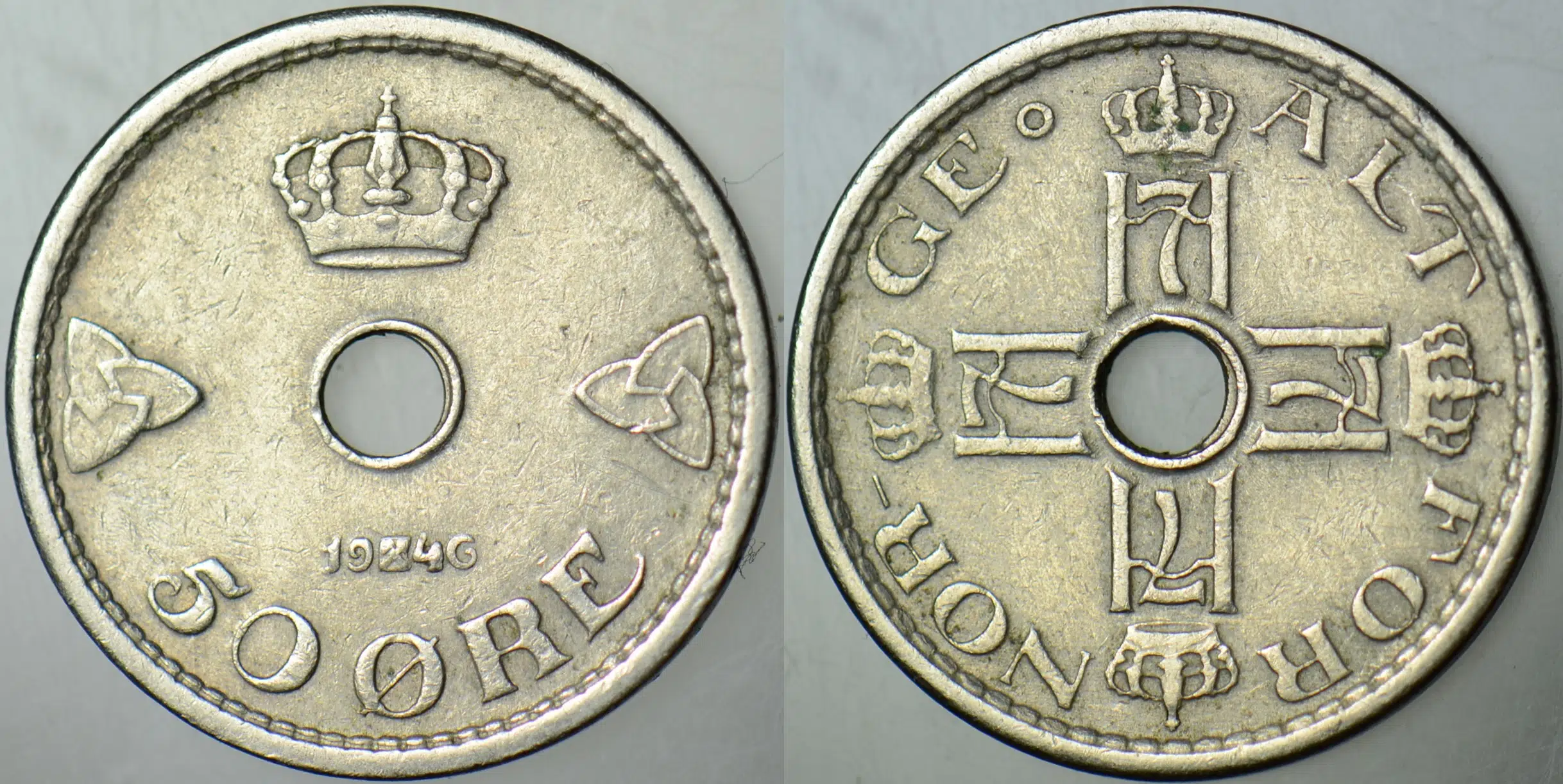 NORVEÇ 50 ÖRE 1946.