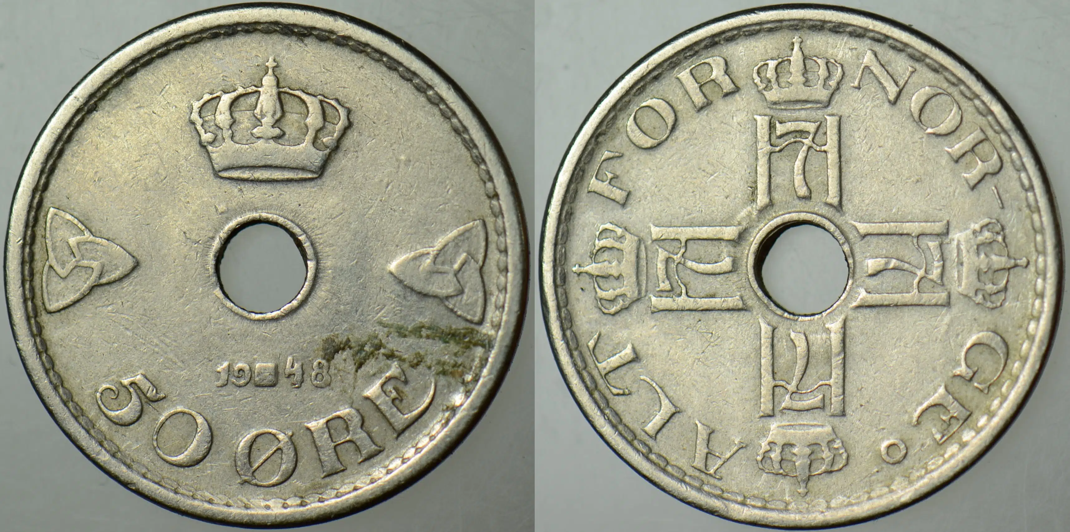 NORVEÇ 50 ÖRE 1948.