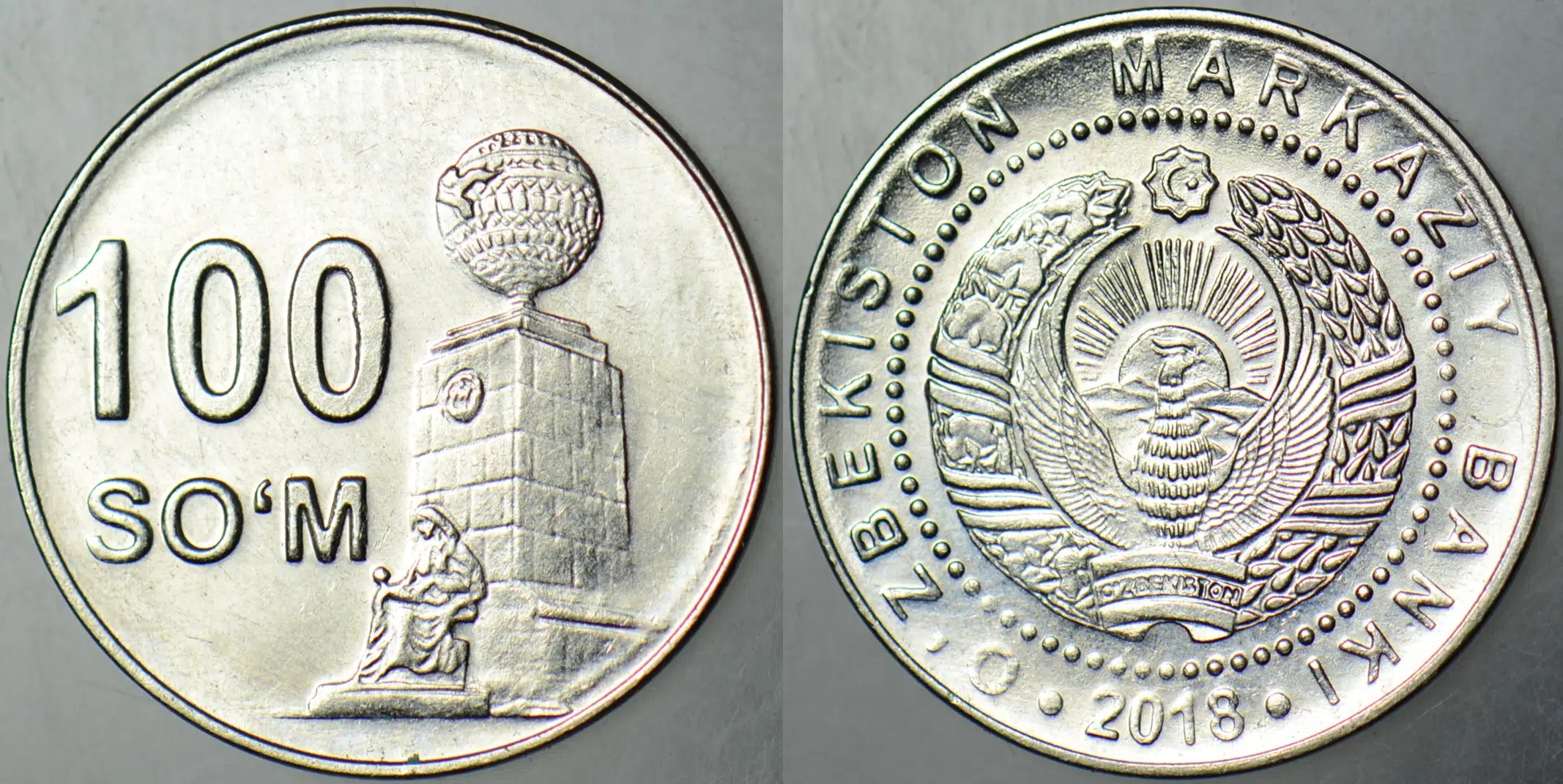 ÖZBEKİSTAN 100 SOM 2018.