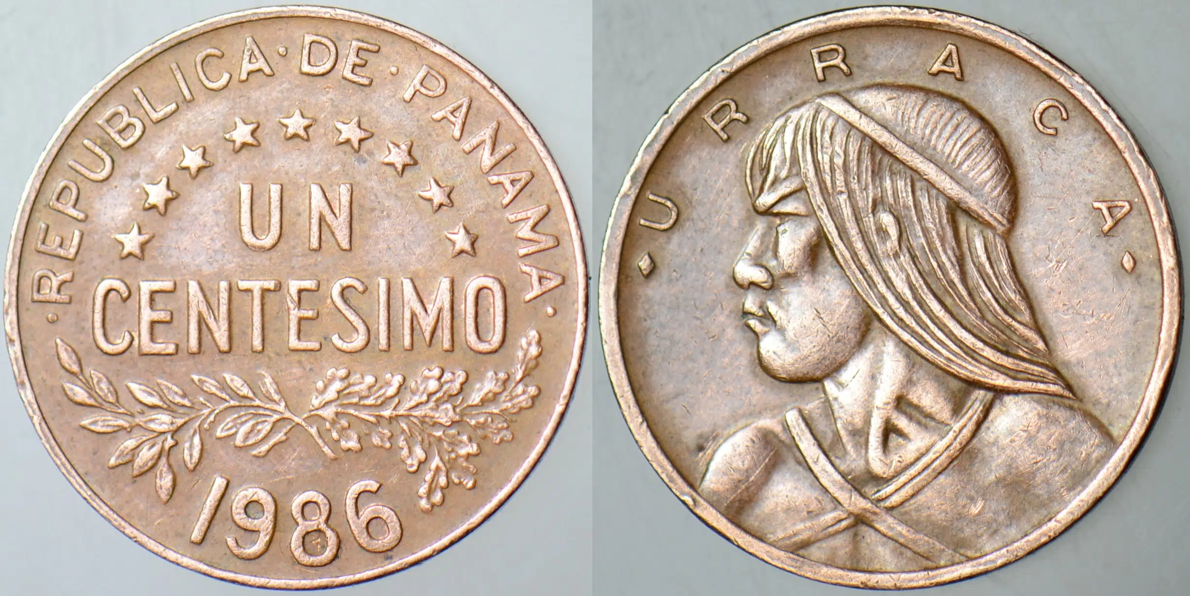PANAMA 1 CENTESIMO 1986.