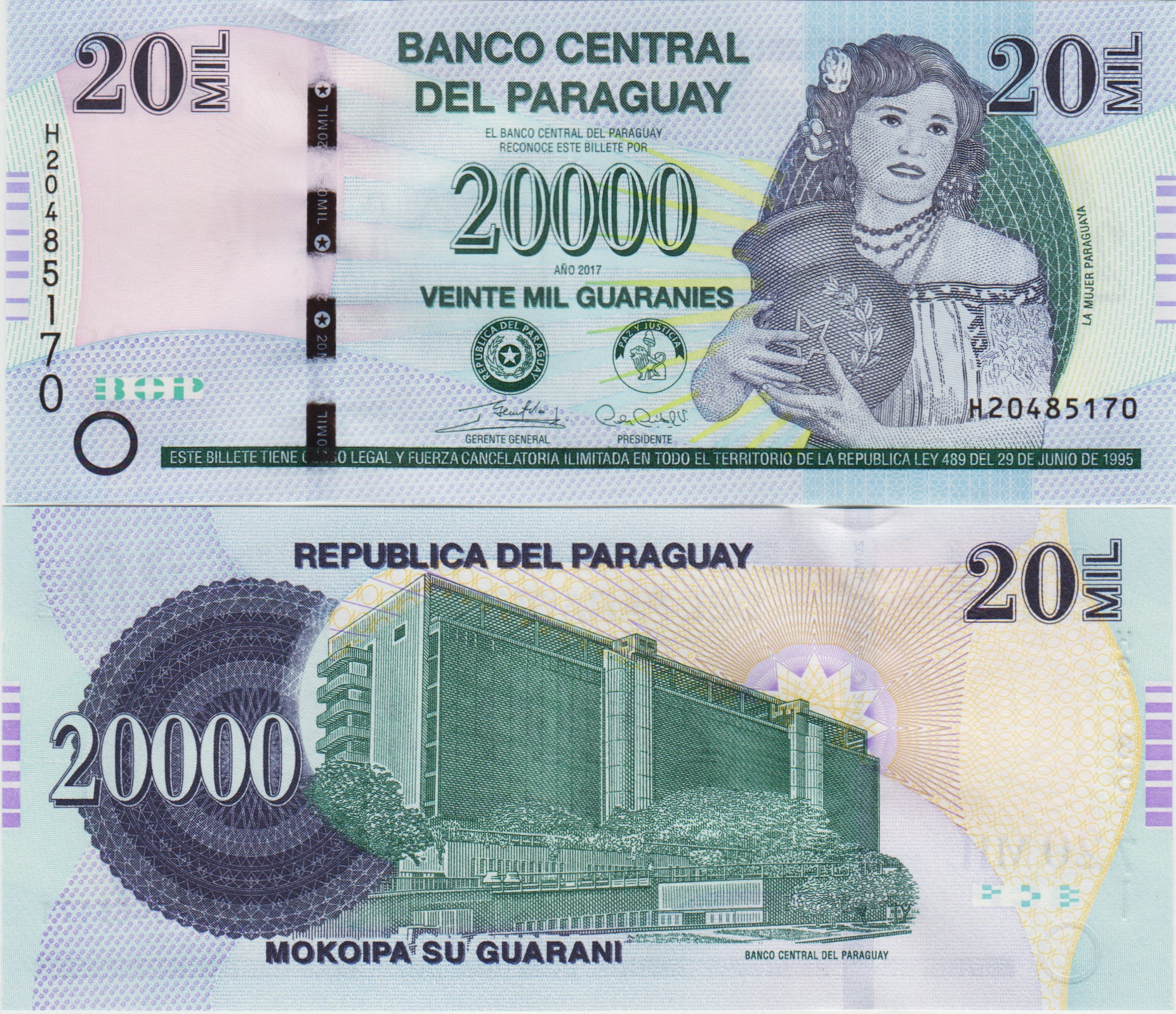 PARAGUAY 20.000 GUARANİ