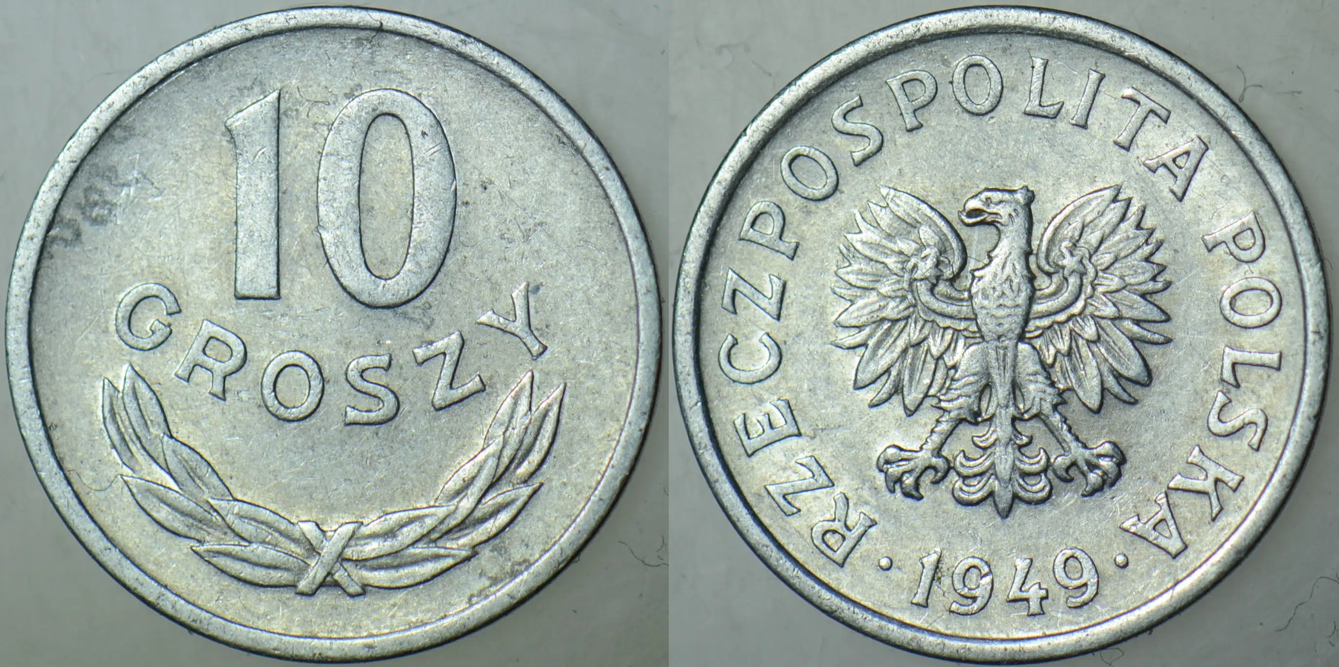 POLONYA 10 GROSZY 1949 ÇİLALTI.