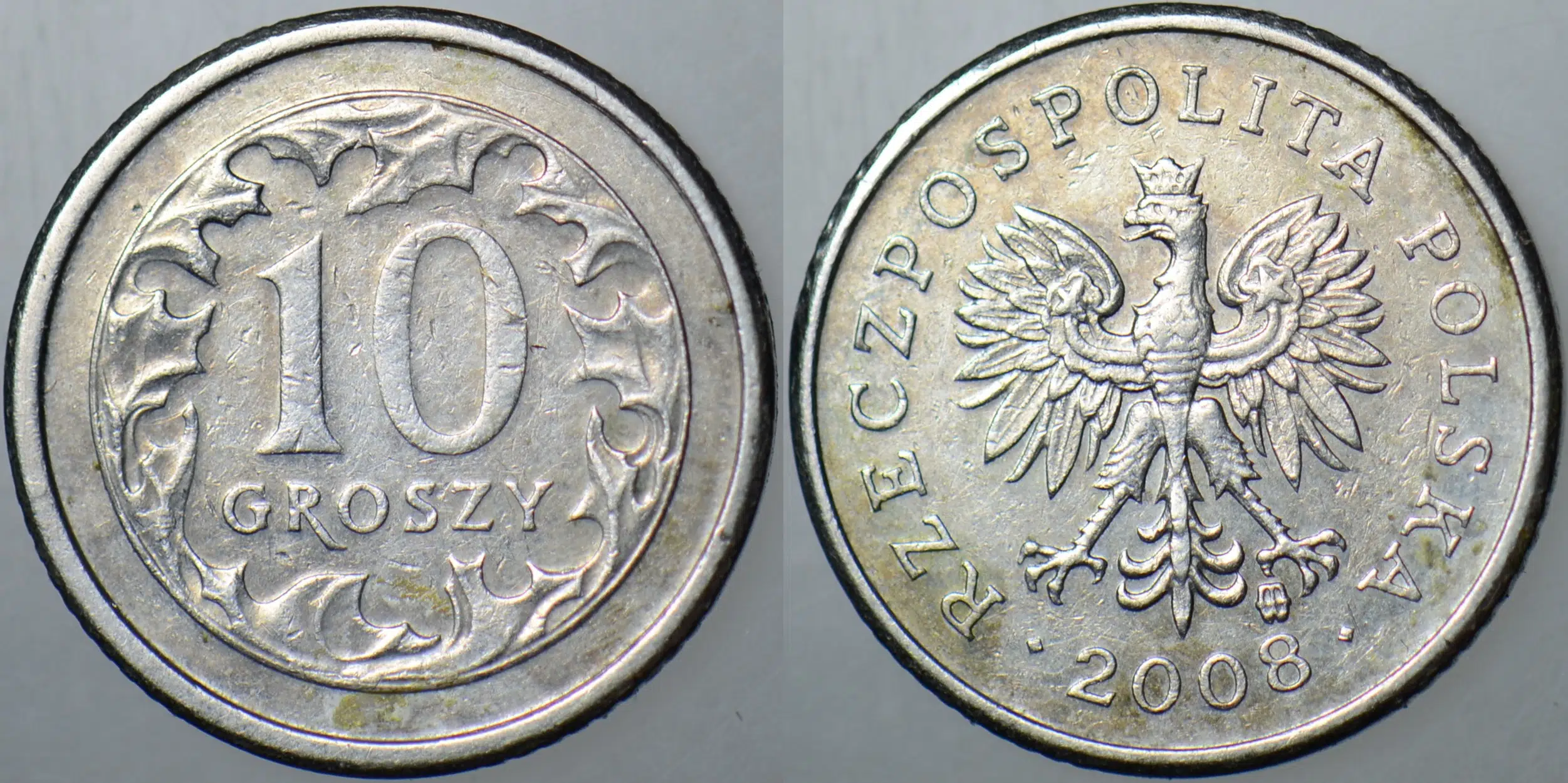 POLONYA 10 GROSZY 2008.