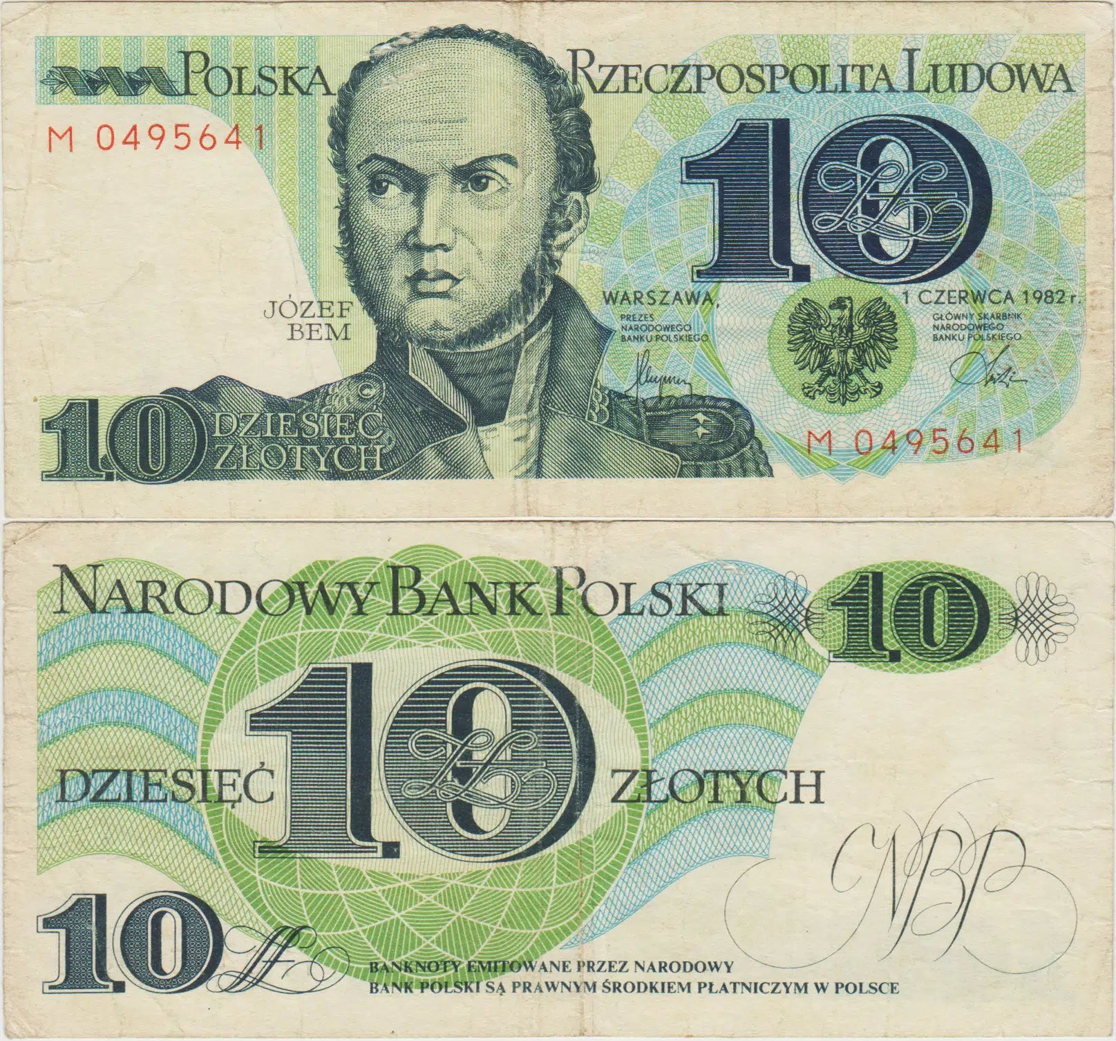 POLONYA 10 ZLOTY 1982 ÇOK TEMİZ(-)