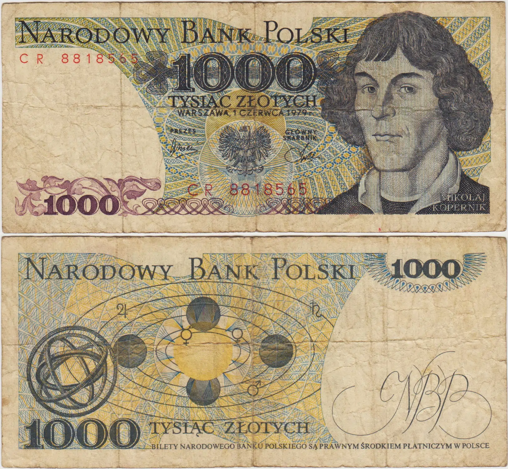 POLONYA 1000 ZLOTY 1979