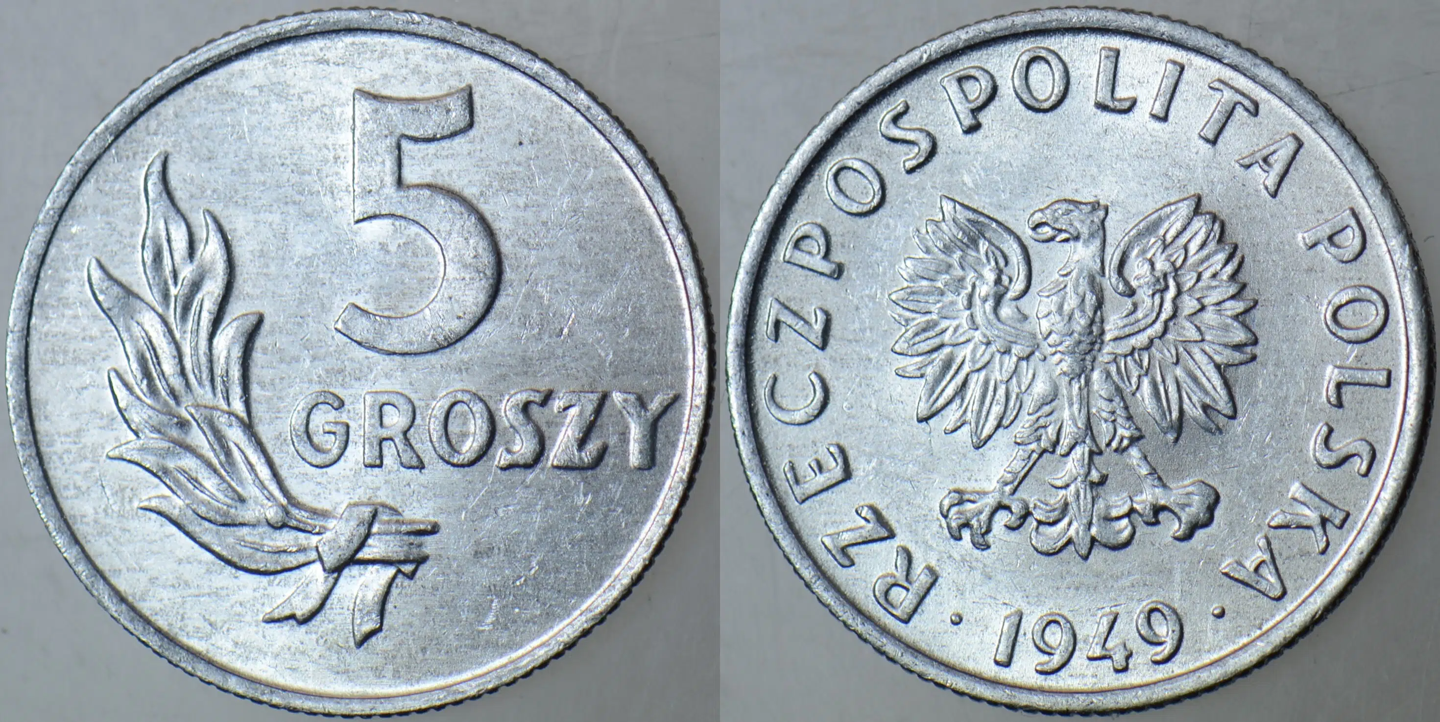 POLONYA 5 GROSZY 1949 ÇİL(-)