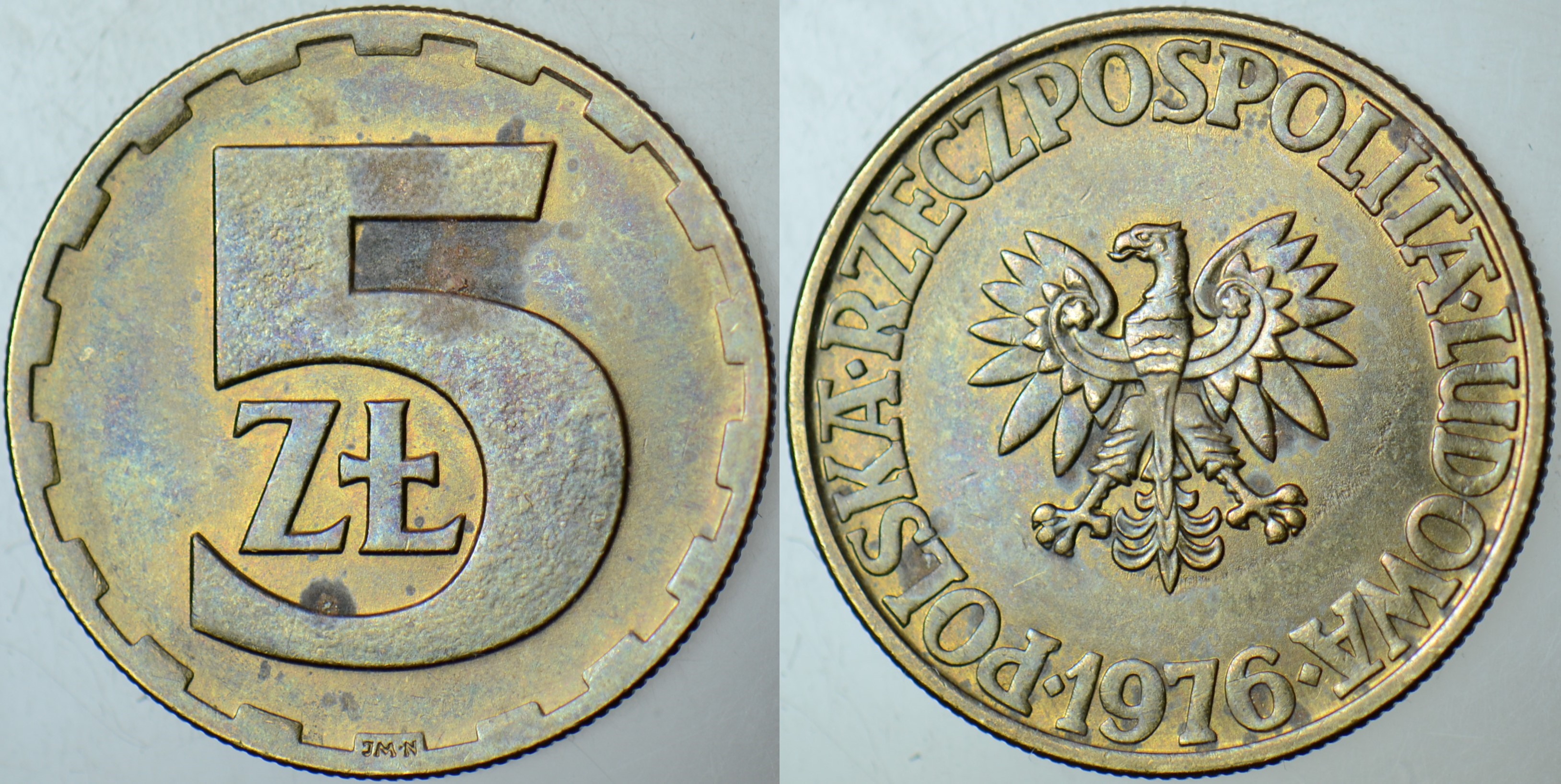 POLONYA 5 ZLOTY 1976.