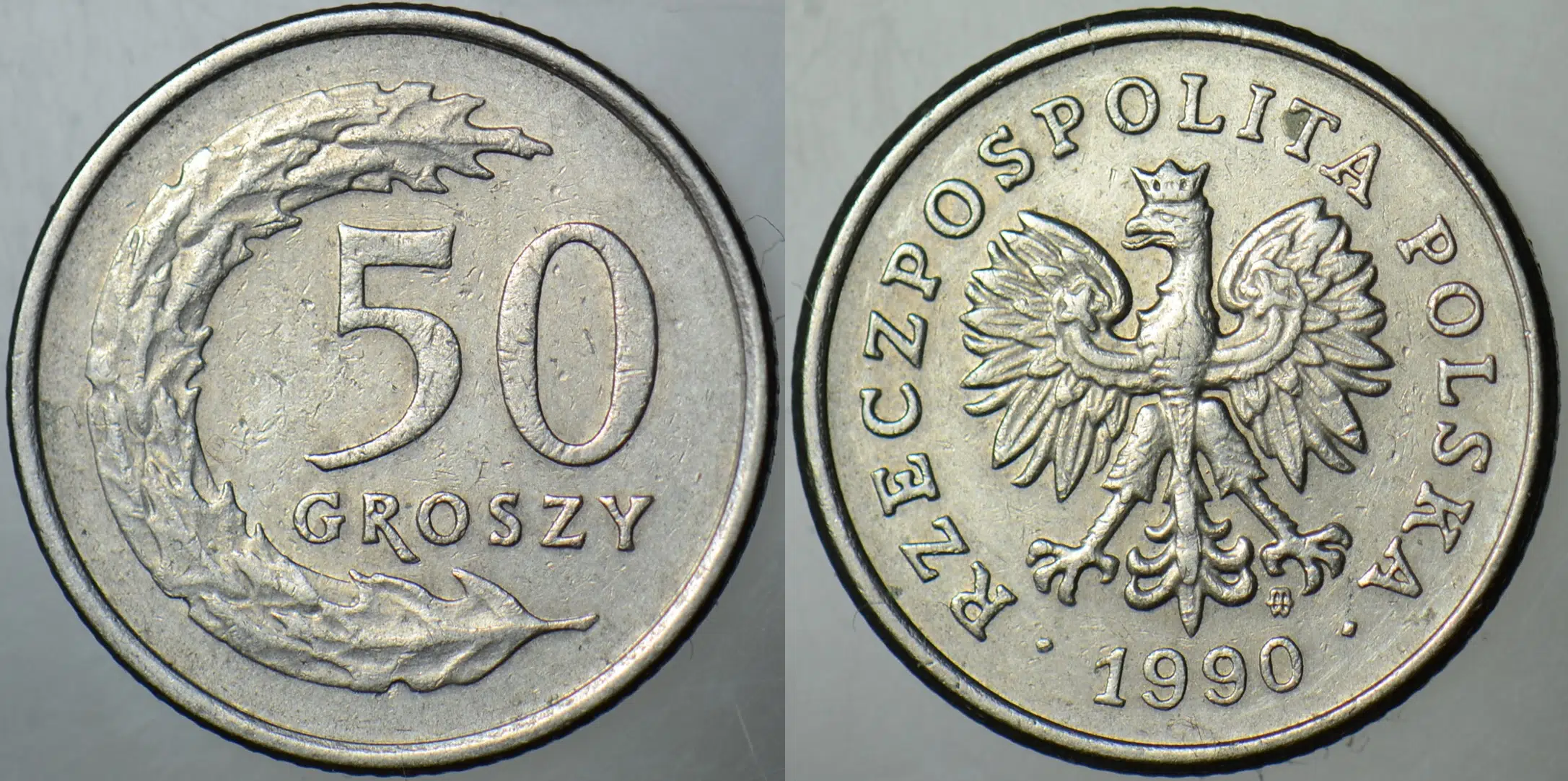 POLONYA 50 GROSZY 1990.