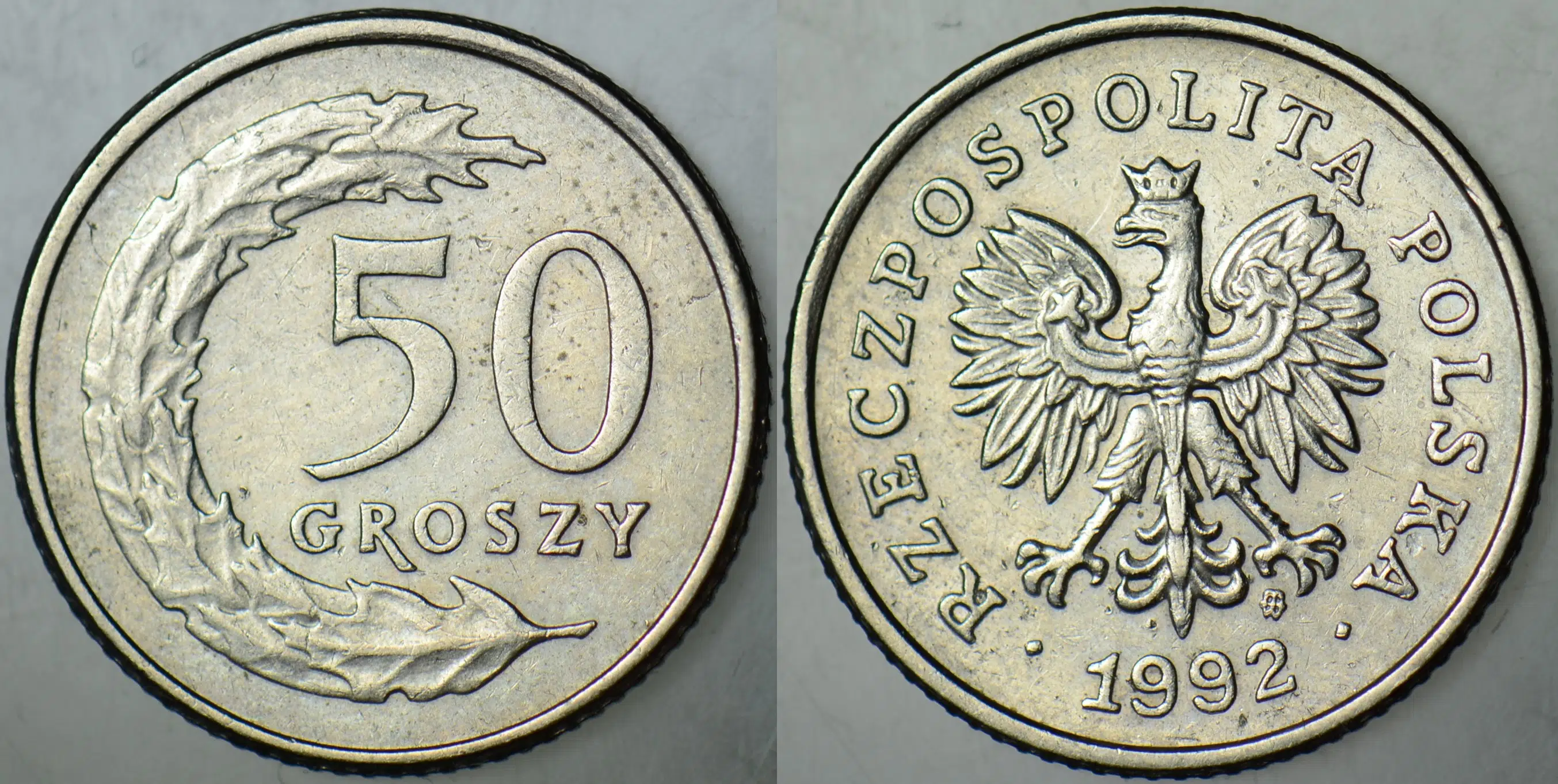 POLONYA 50 GROSZY 1992