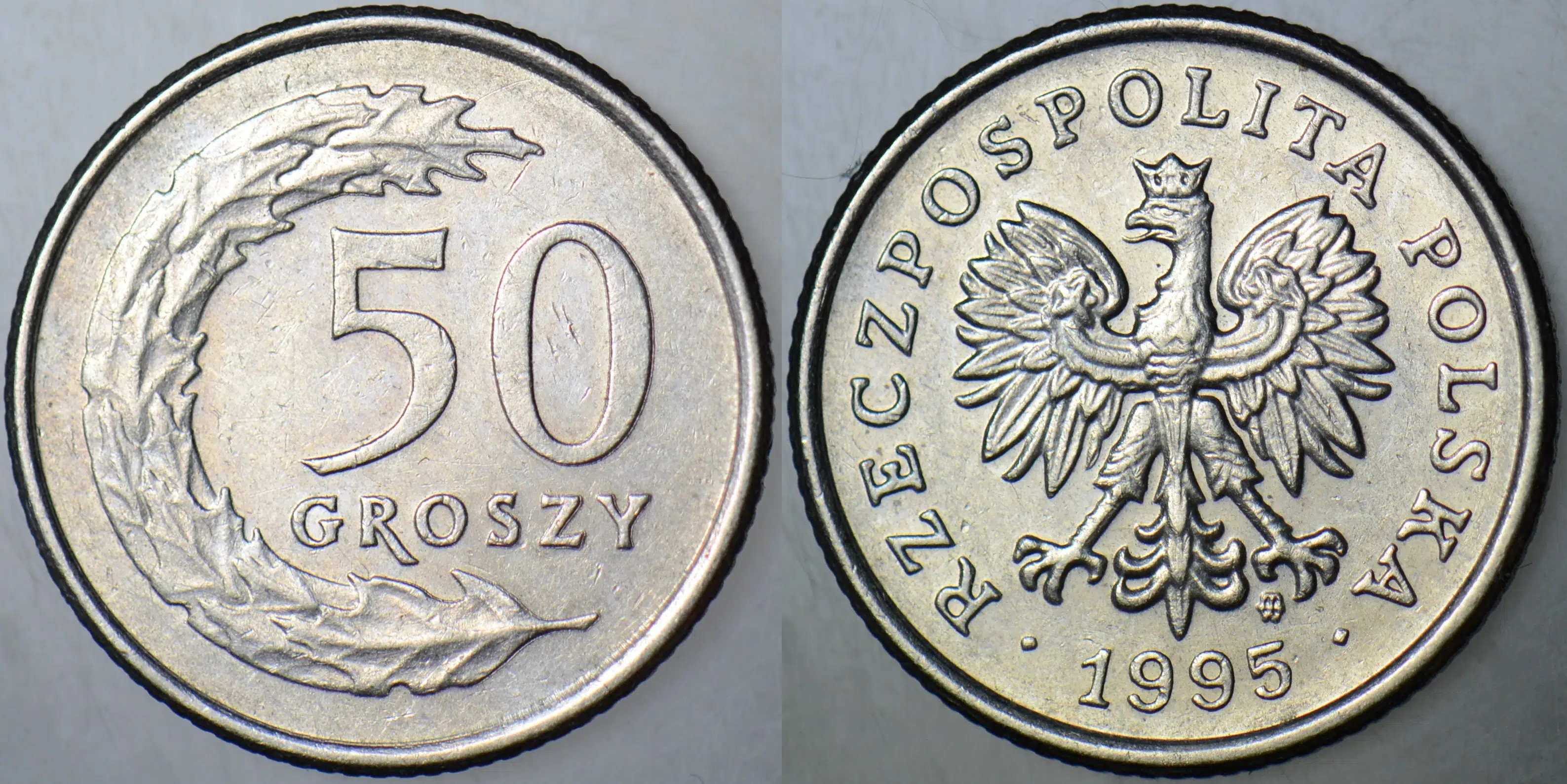 POLONYA 50 GROSZY 1995.