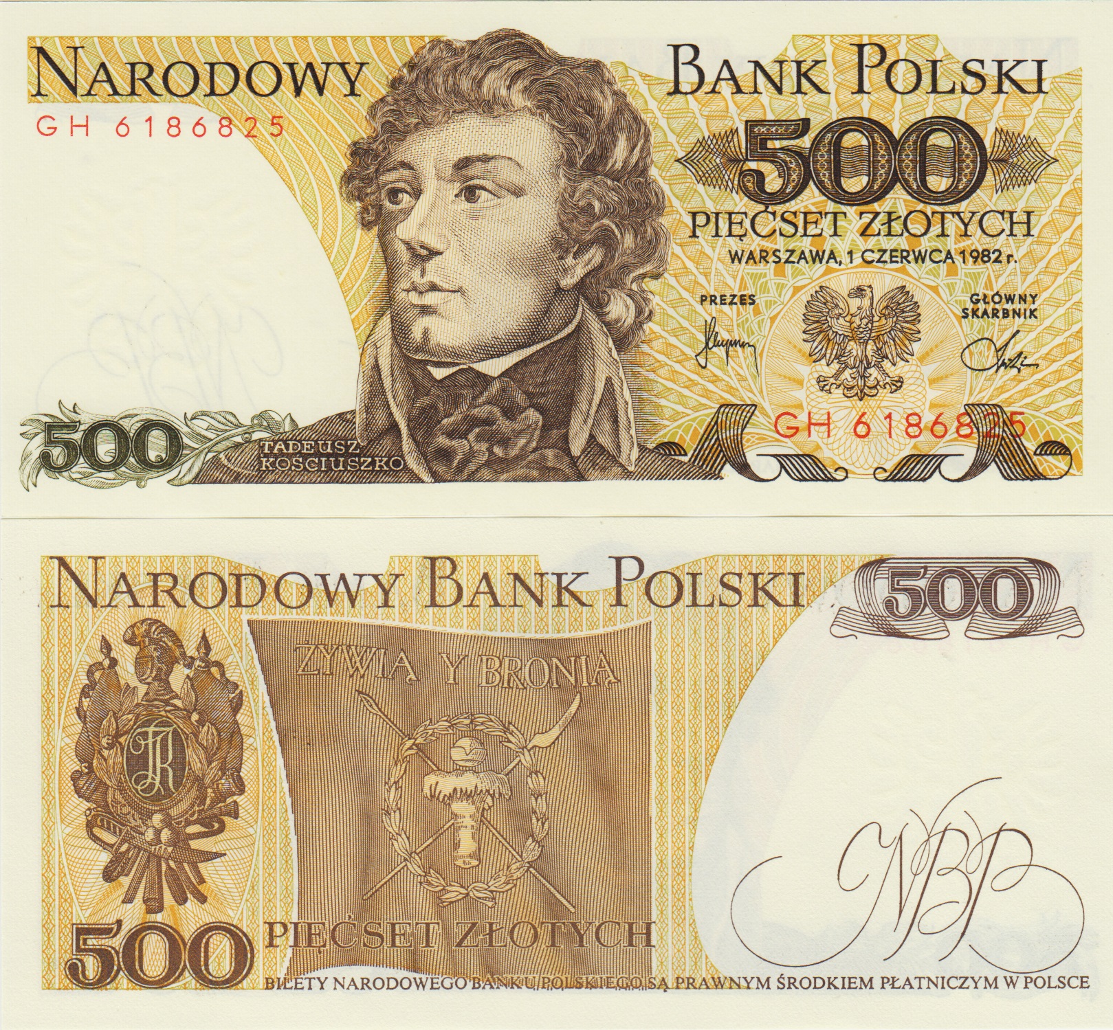 POLONYA 500 ZLOTY 1982 ÇİL.