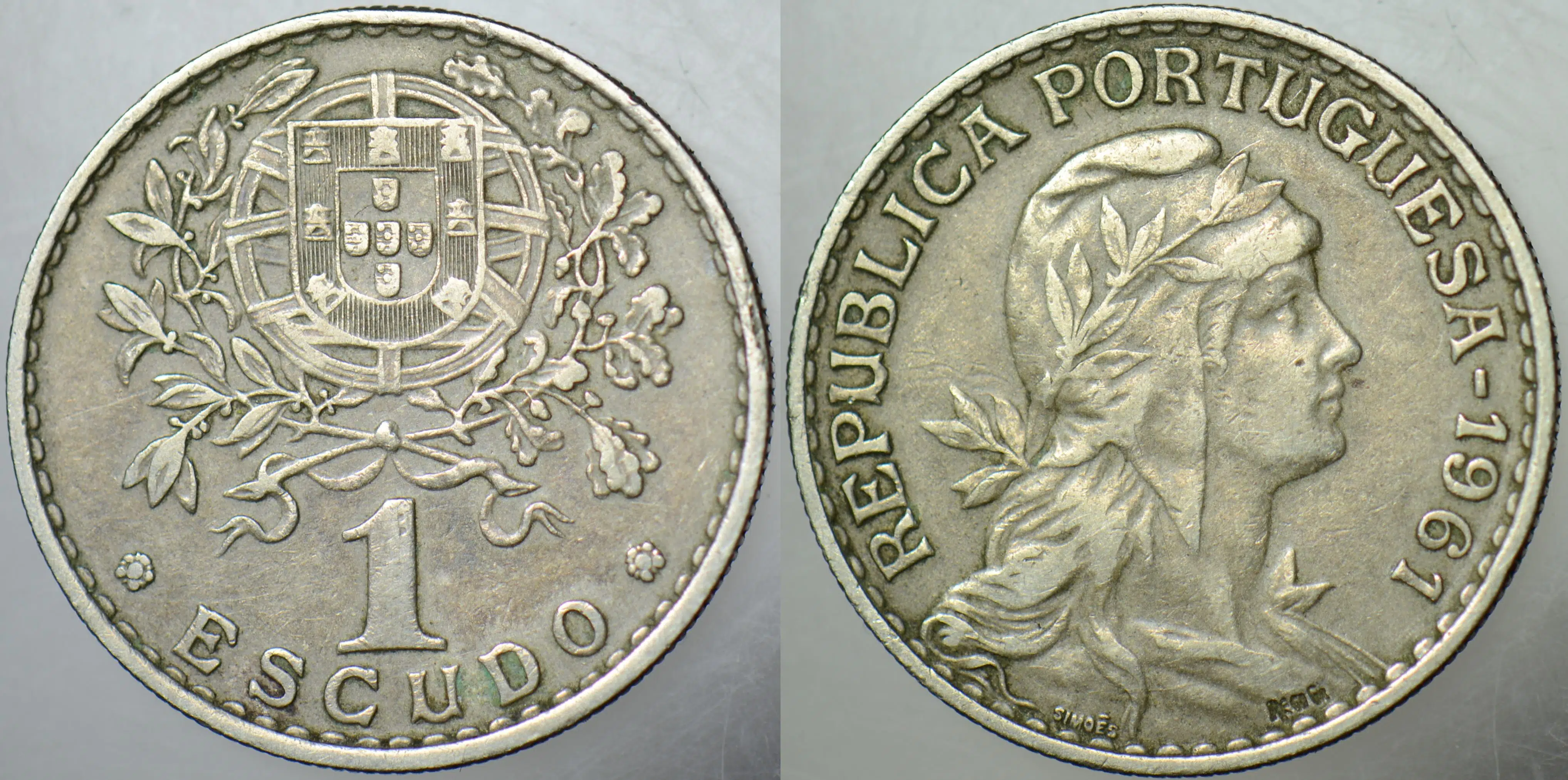 PORTEKİZ 1 ESKUDO 1961.