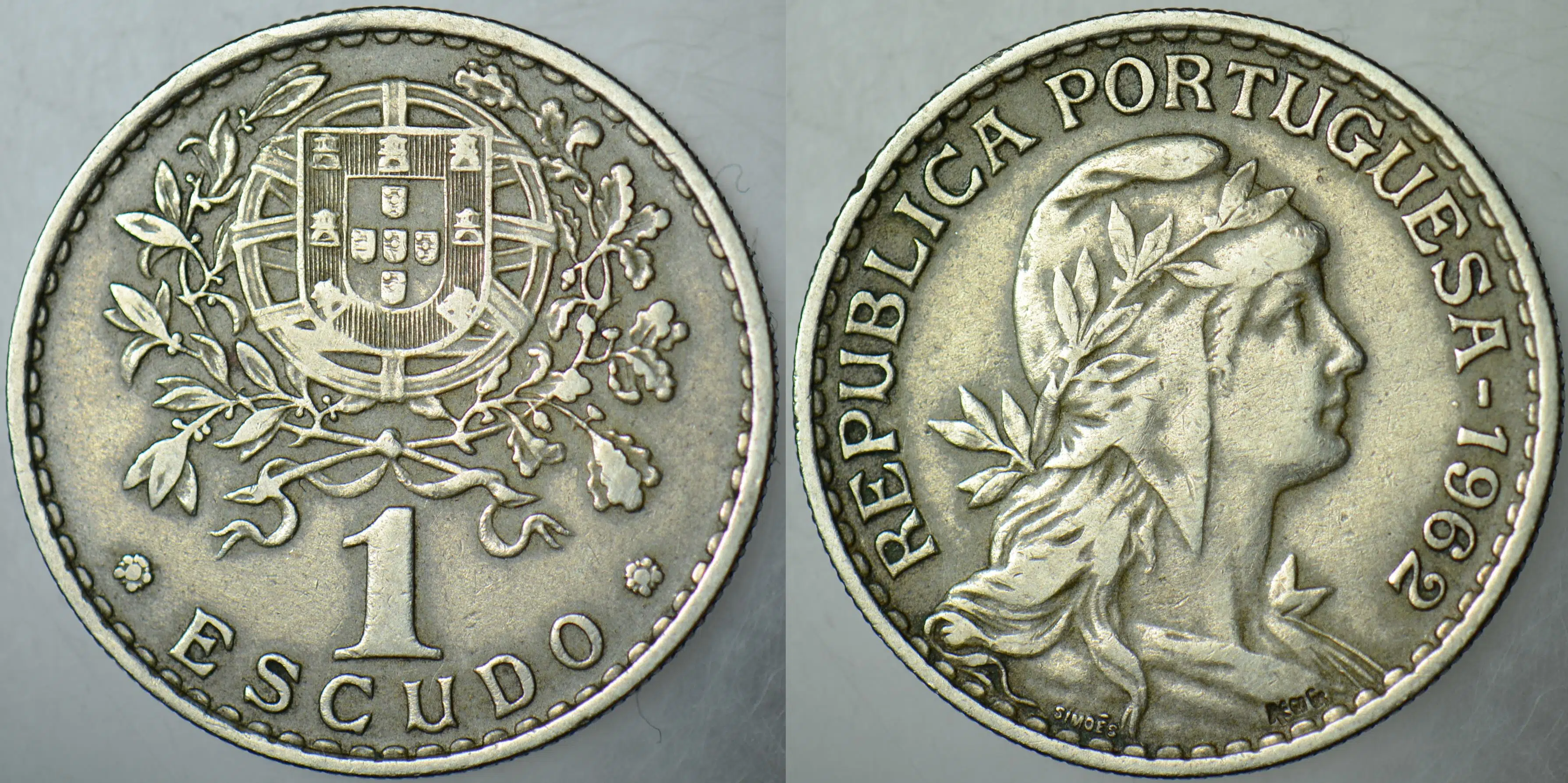 PORTEKİZ 1 ESKUDO 1962.