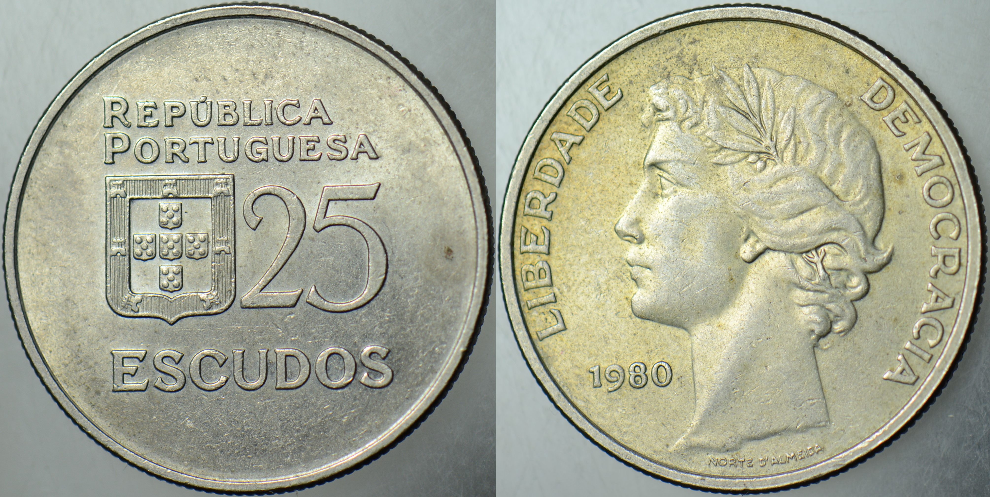 PORTEKİZ 25 ESKUDO 1980.