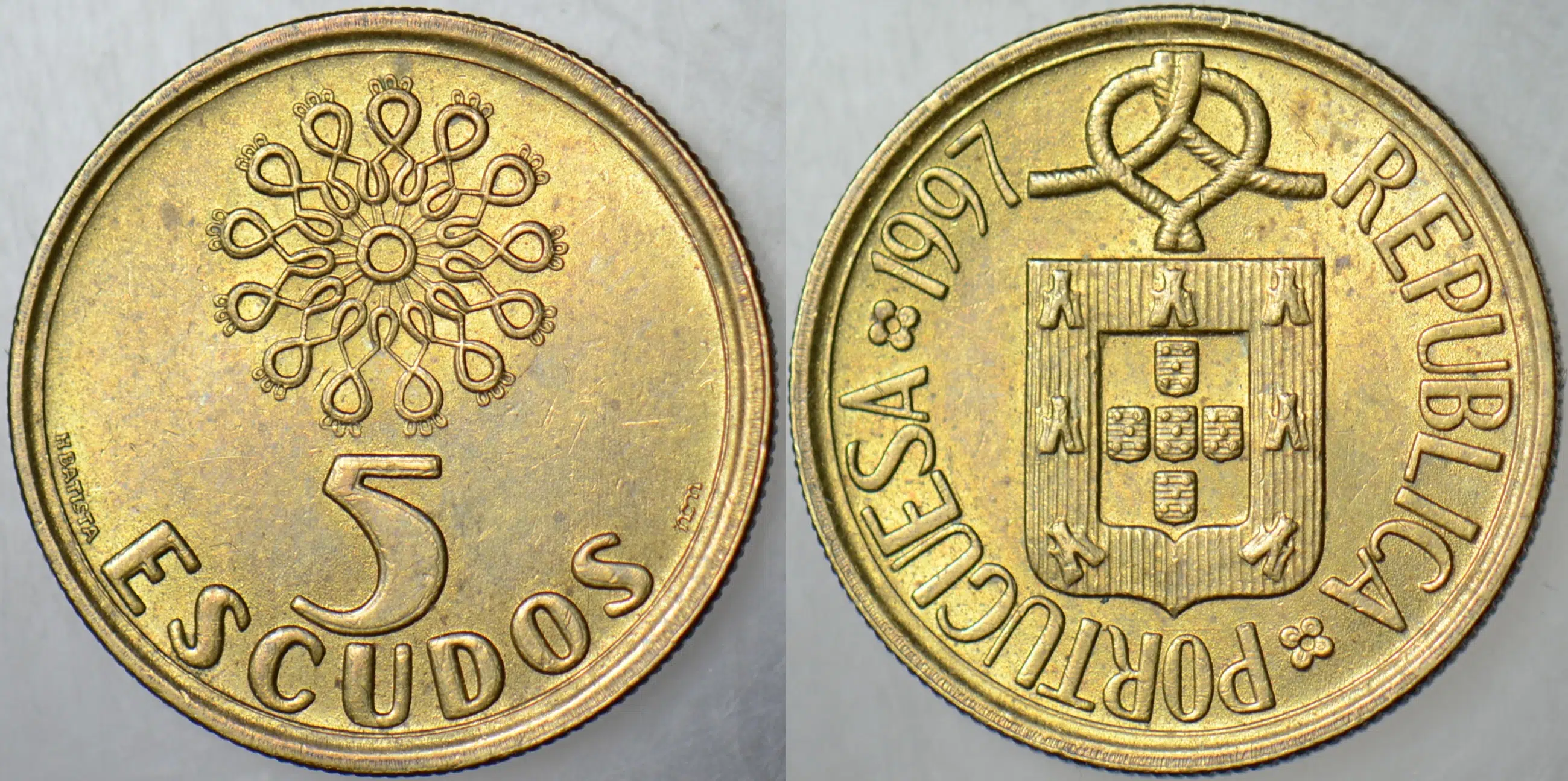 PORTEKİZ 5 ESKUDO 1997 ÇİLALTI.