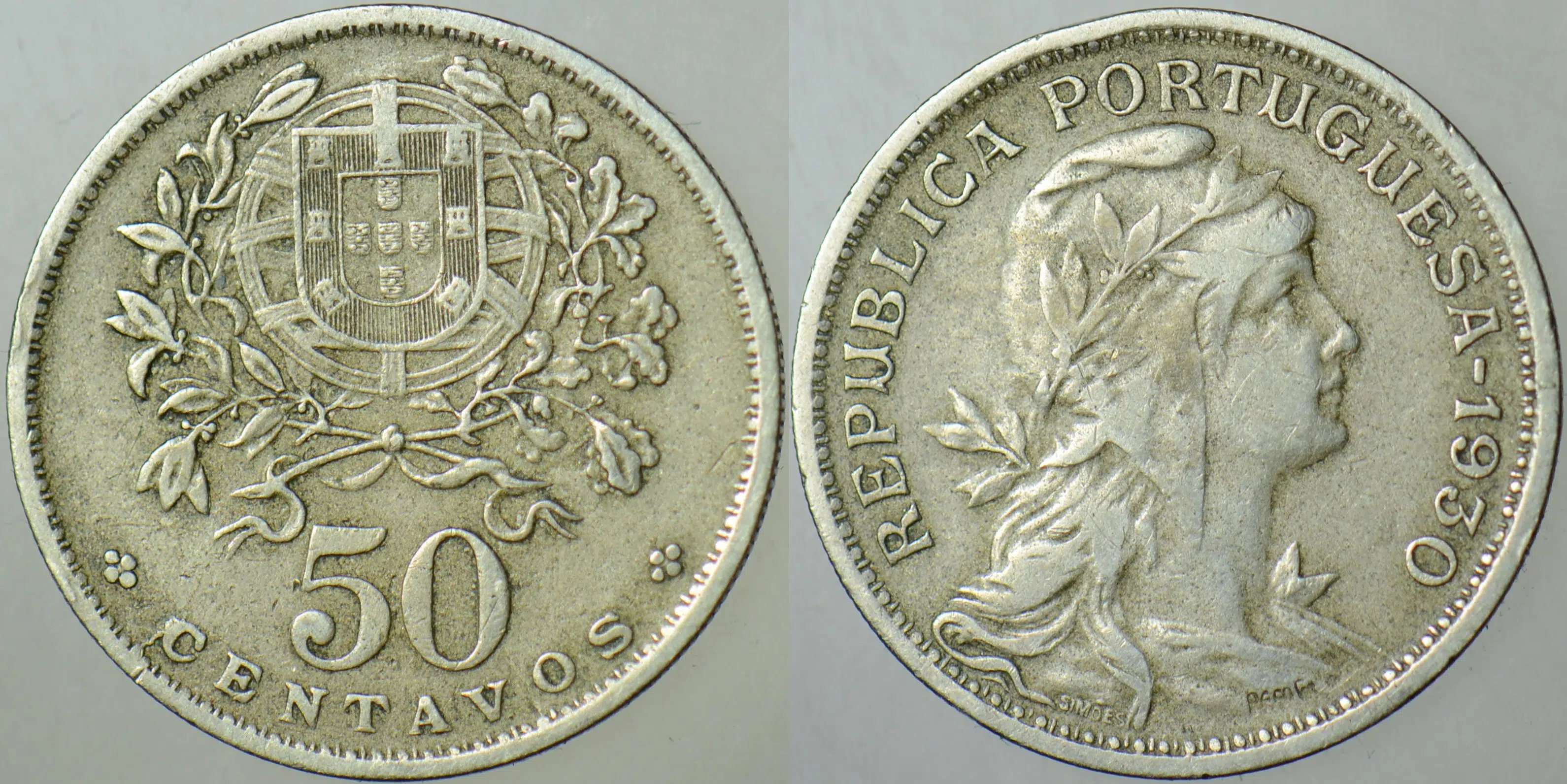 PORTEKİZ 50 CENTAVOS 1930 NADİR TARİH.