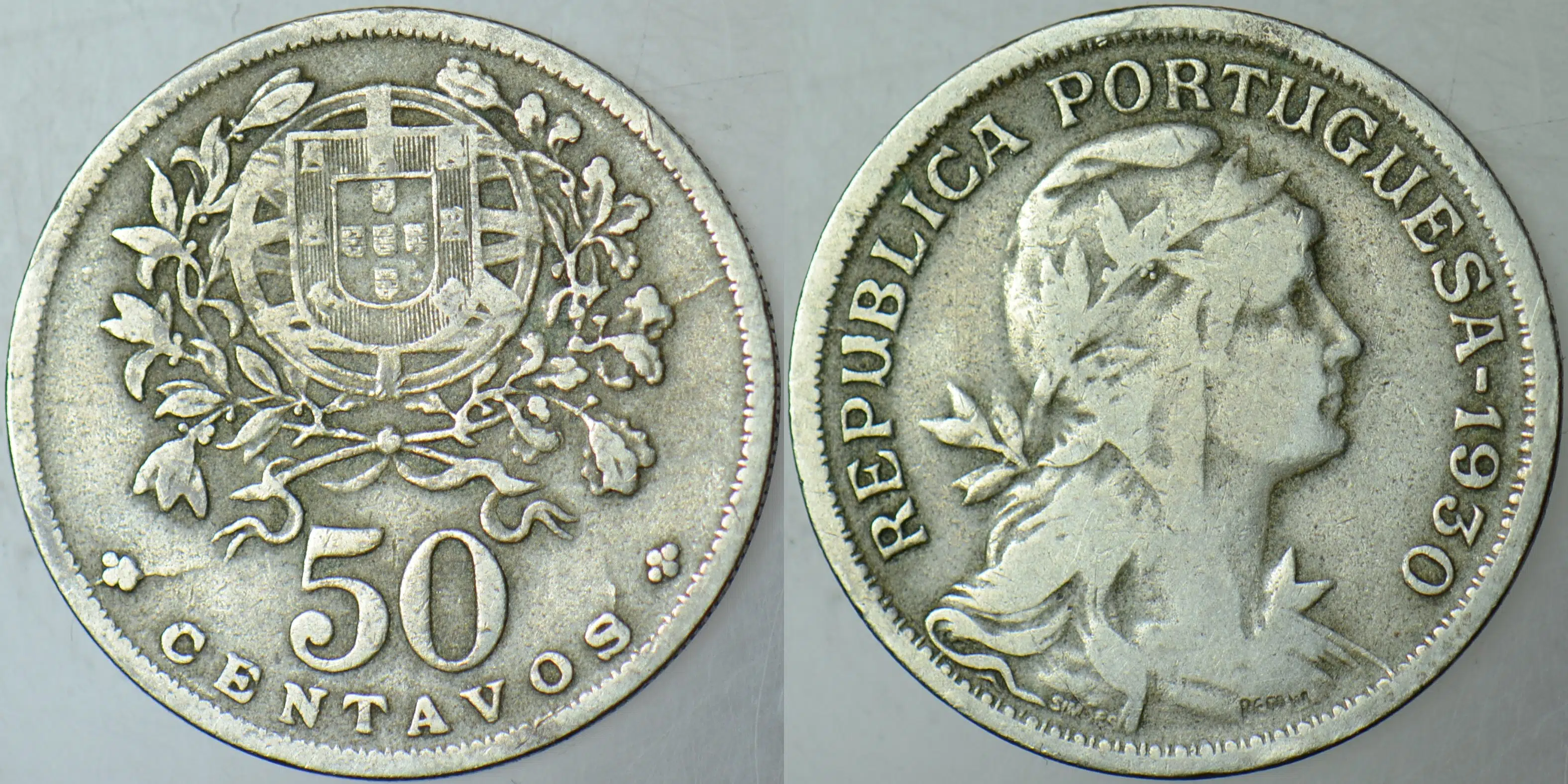 PORTEKİZ 50 CENTAVOS 1930 NADİR TARİH.