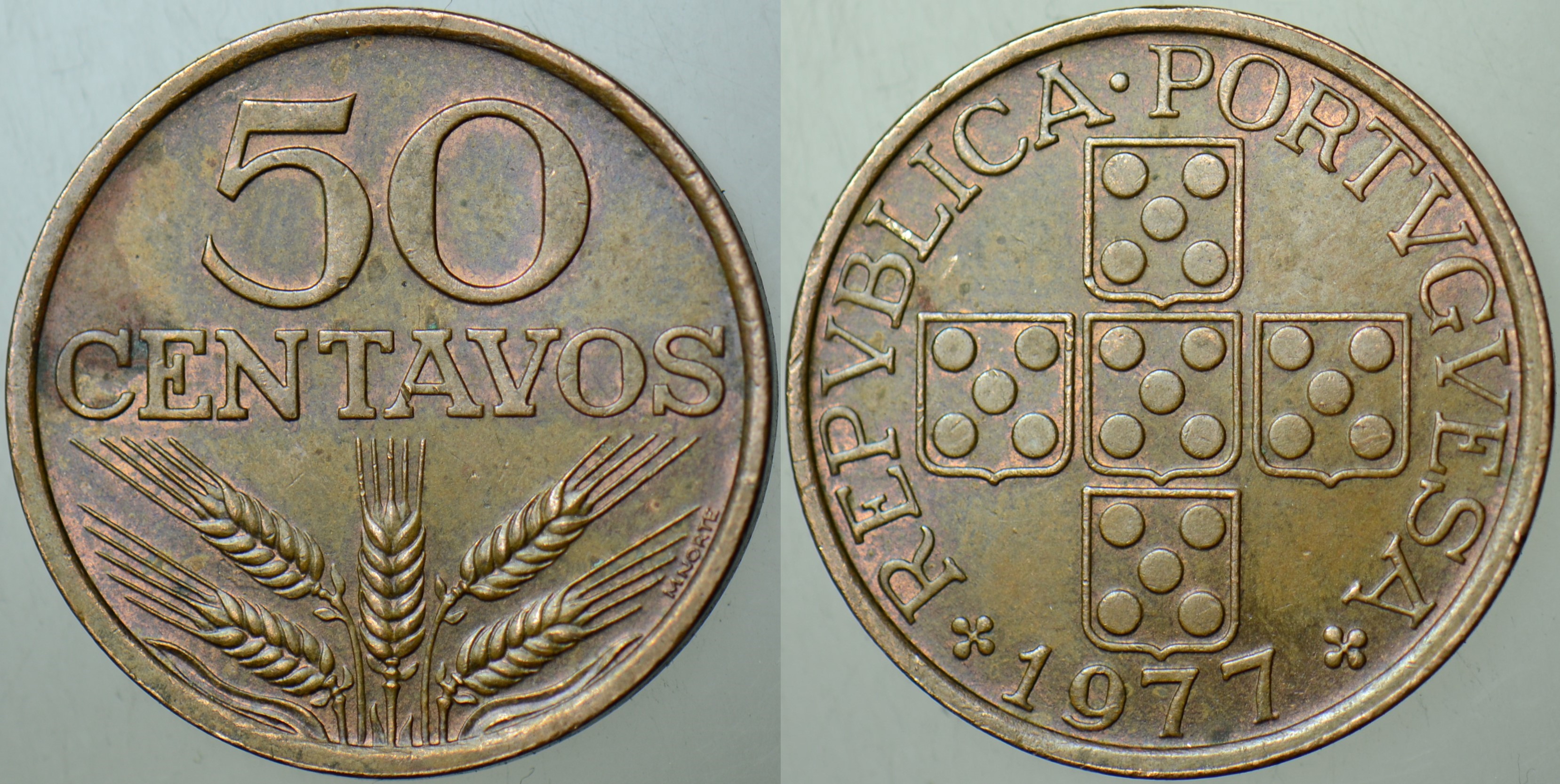 PORTEKİZ 50 CENTAVOS 1977.