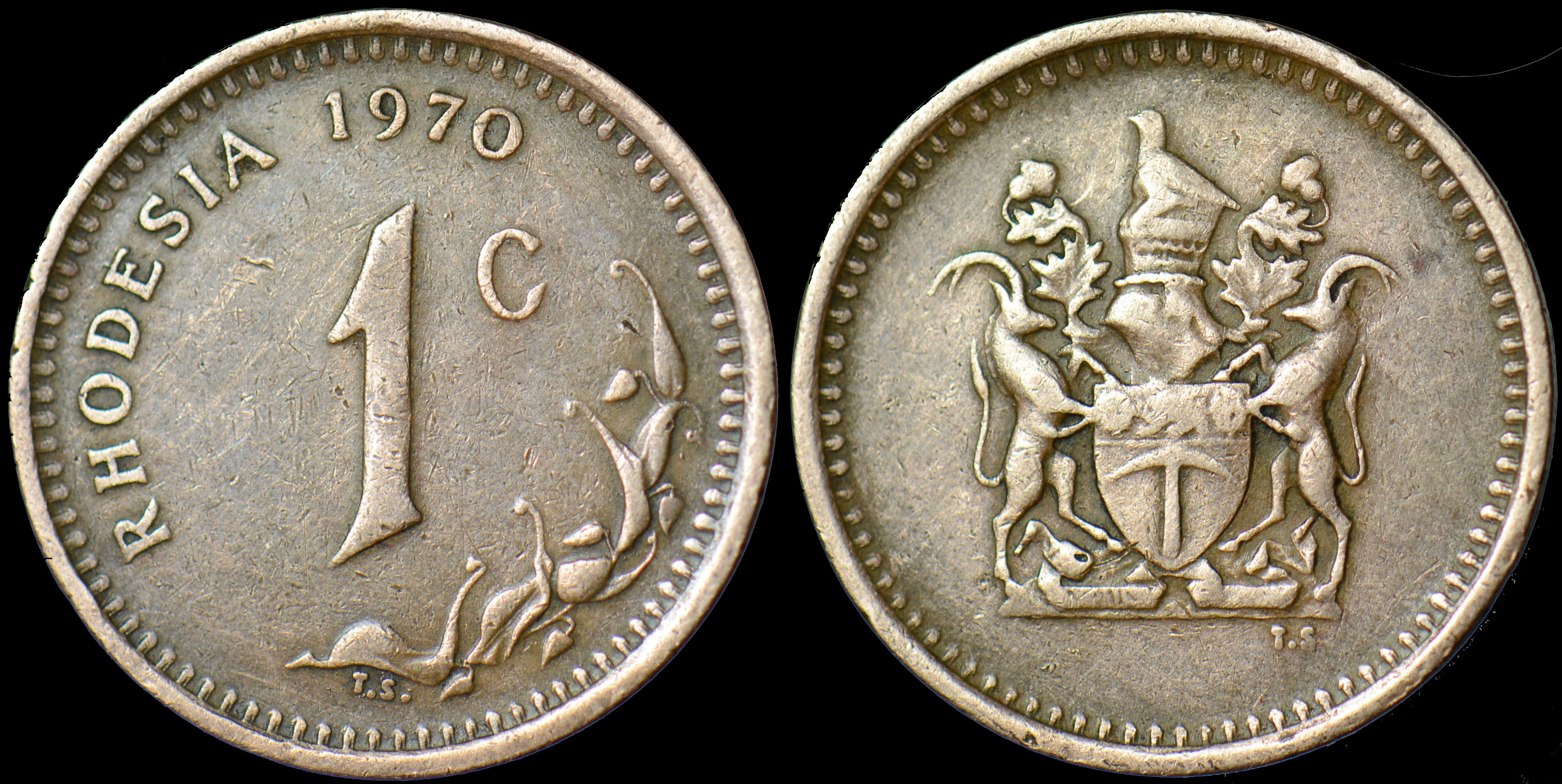 RODEZYA 1 CENT 1970.
