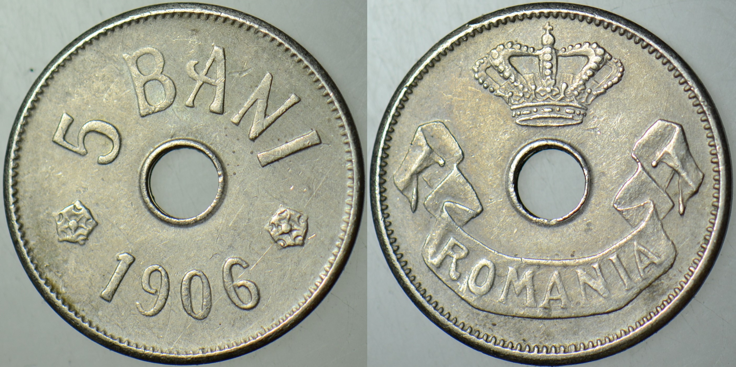 ROMANYA 5 BANİ 1906 I. CAROL DÖNEMİ 19 mm.