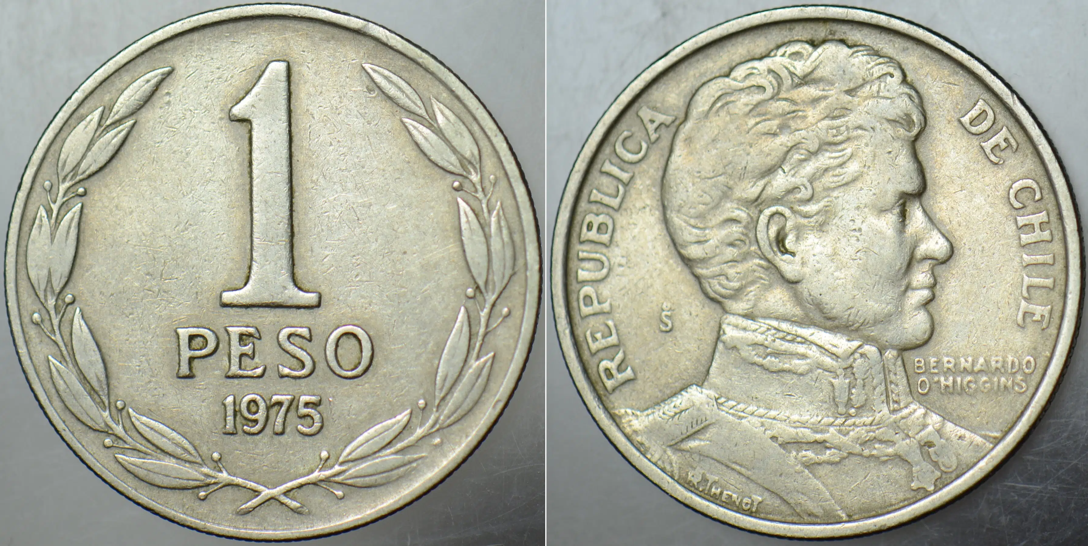 ŞİLİ 1 PESO 1975.