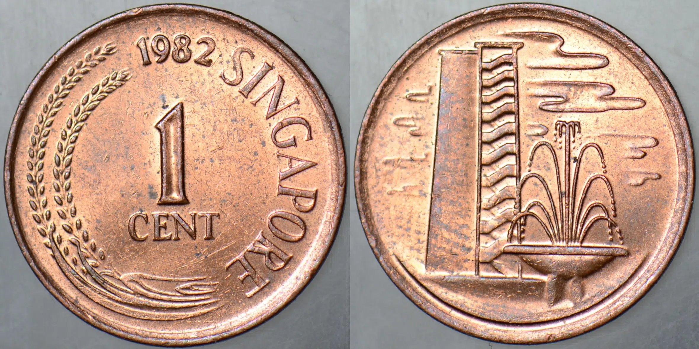 SİNGAPUR 1 CENT 1982 ÇİL(-)