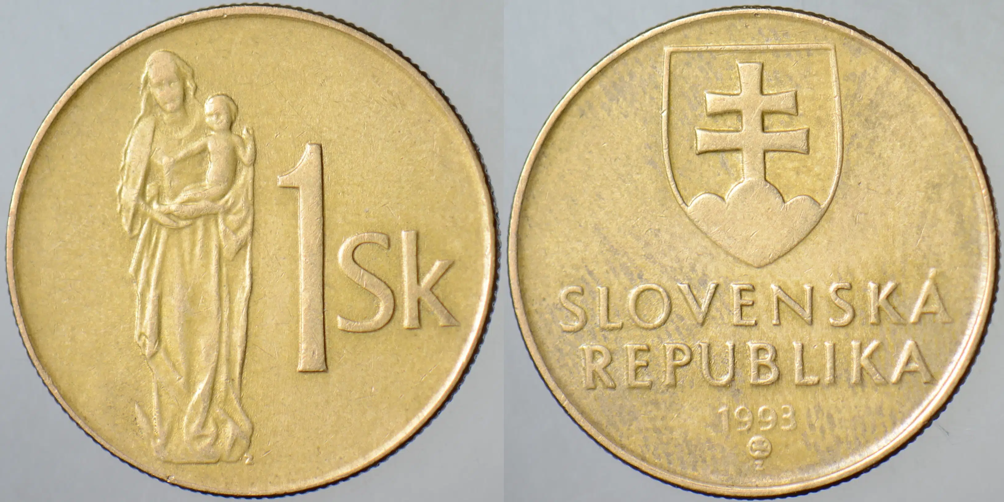 SLOVAKYA 1 KORUNA 1993.
