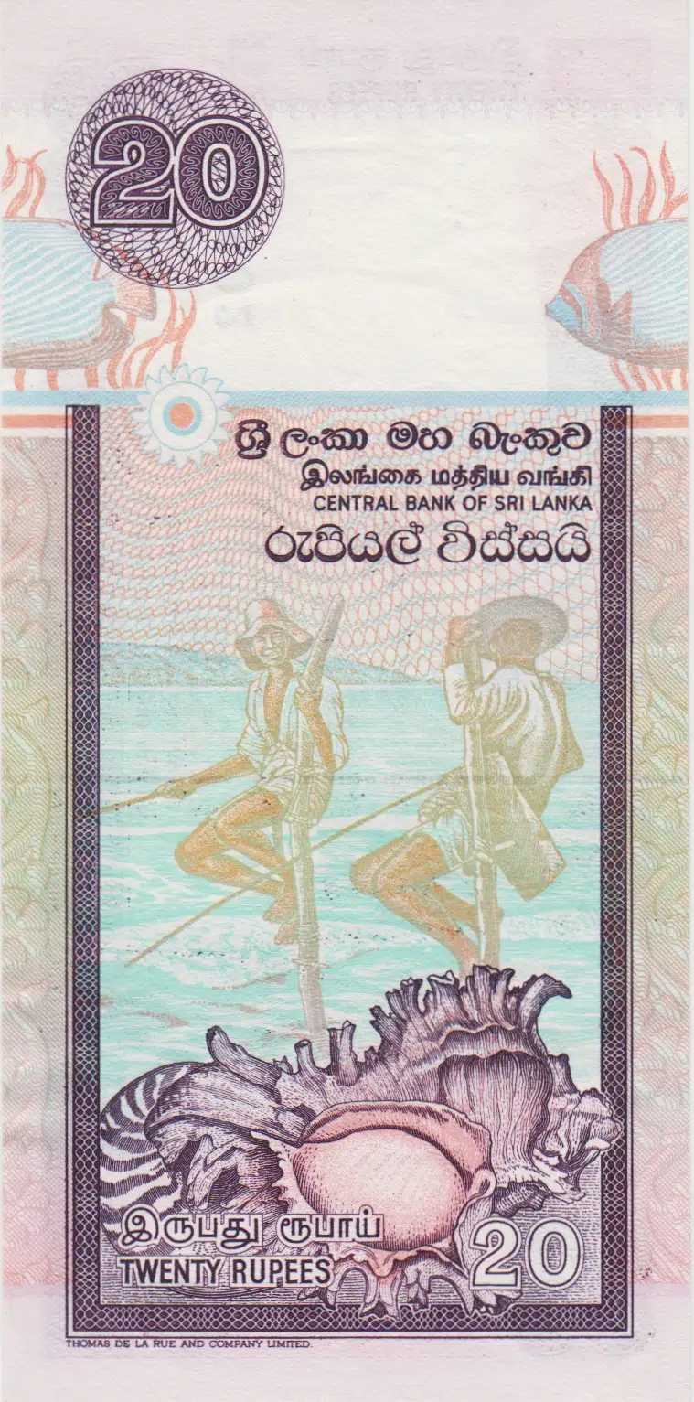 SRİ LANKA 20 RUPİ 2001 ÇİL(-)