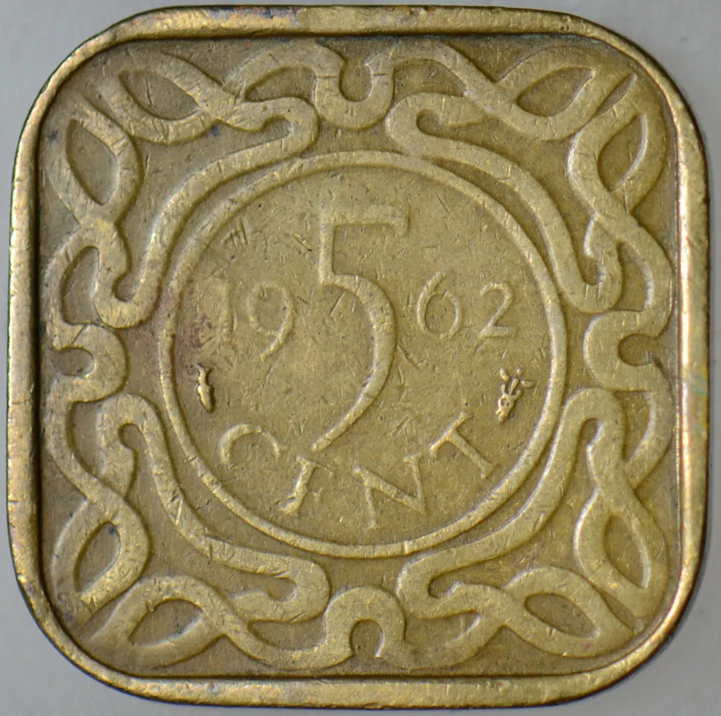 SURİNAM 5 CENT 1962.